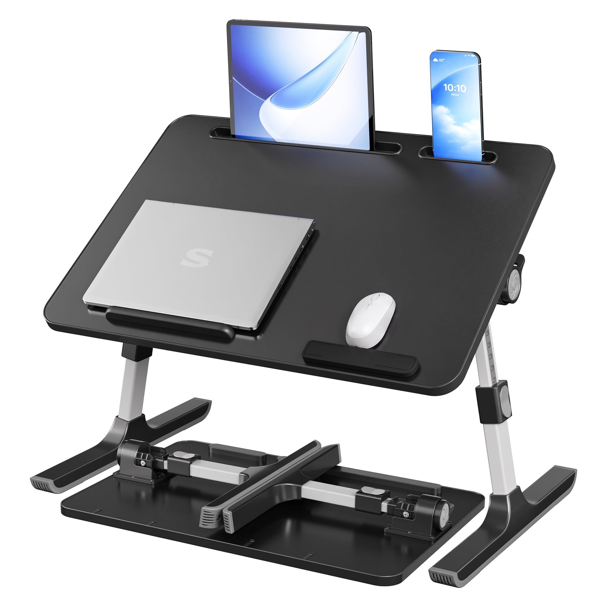 songmics-laptoptisch-betttisch-60-x-40-x-25-cm-schwarz image 1