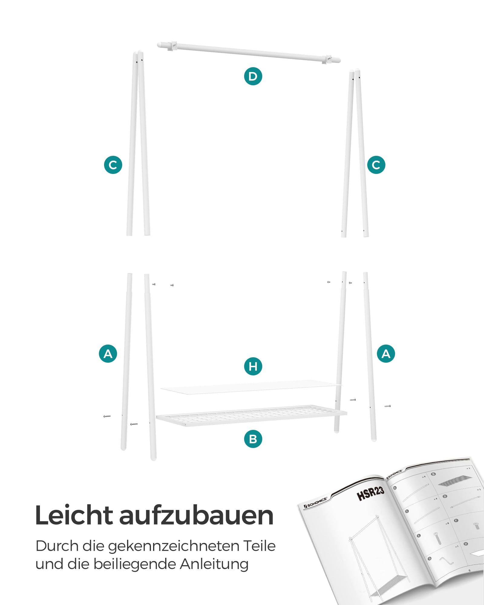 songmics-hsr023w01-kleiderst-nder-stahl-33-5-x-92-5-x-153-cm-wei image 7