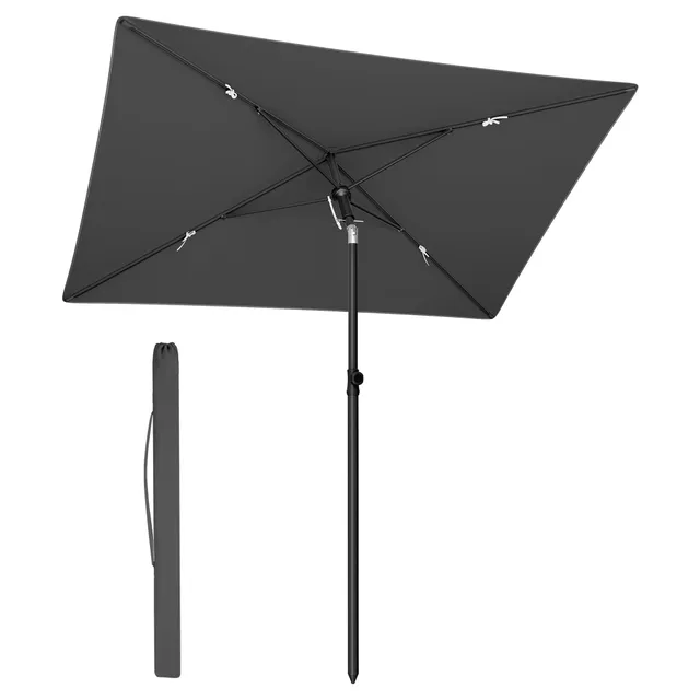 songmics-sonnenschirm-balkon-rechteckig-190-x-120-cm-knickbar-upf-50 image 1