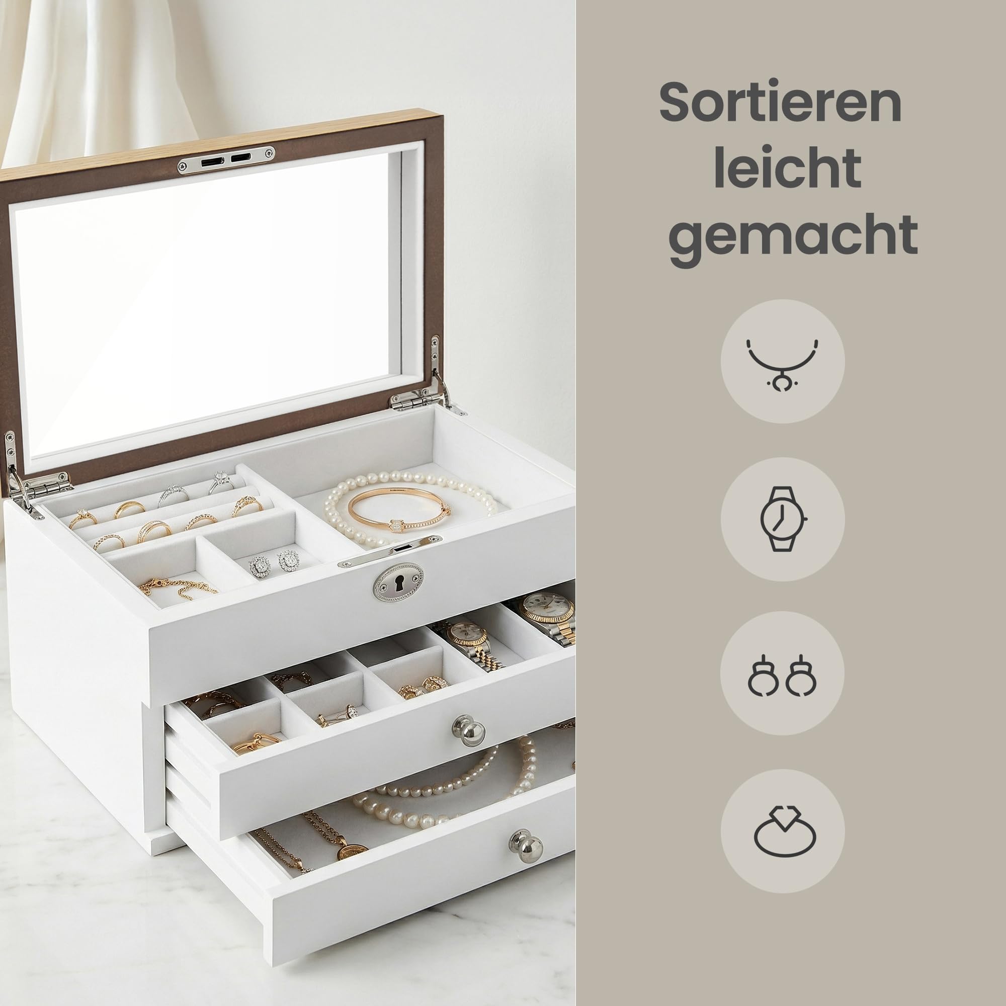 songmics-jow15wn-schmuckk-stchen-3-ebenen-mit-spiegel-wei-holzfarben image 6