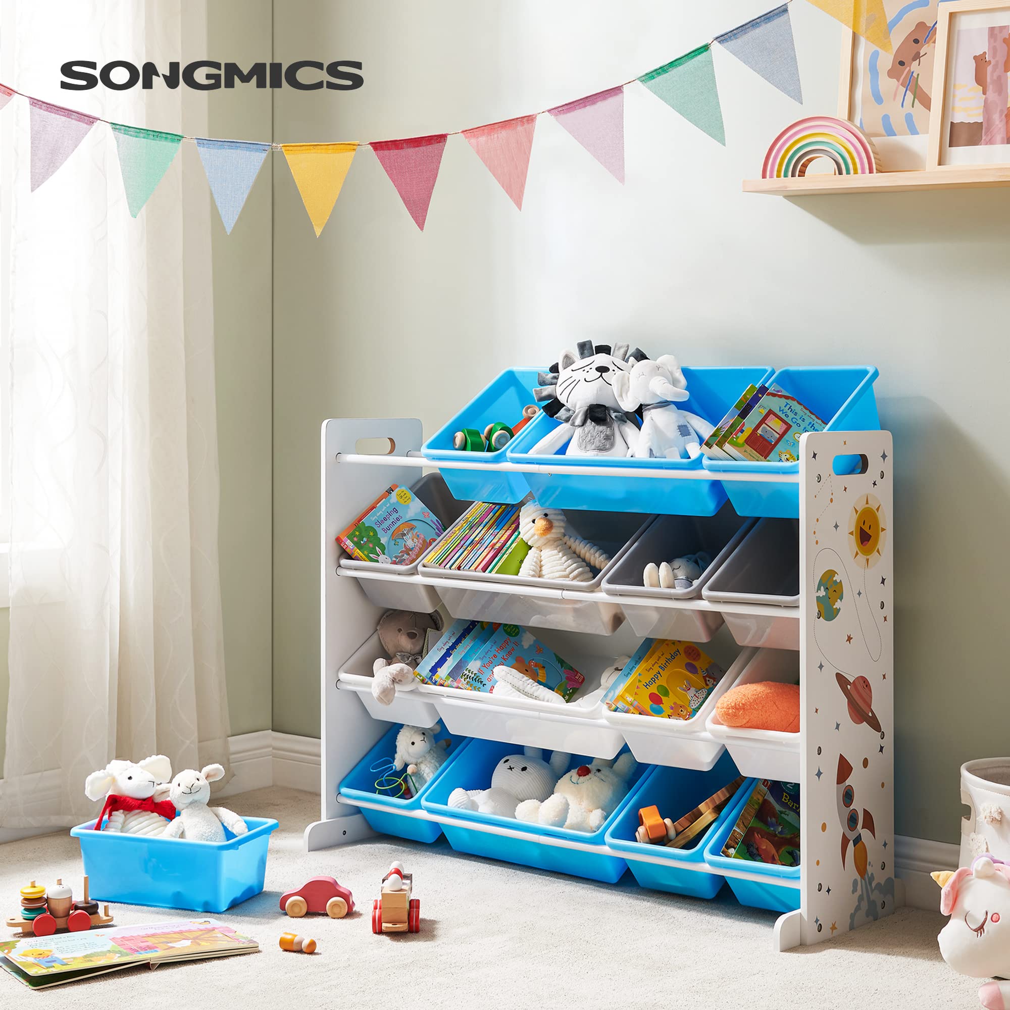 songmics-spielzeugregal-4-ebenen-mit-16-boxen-wei-blau-grau image 4