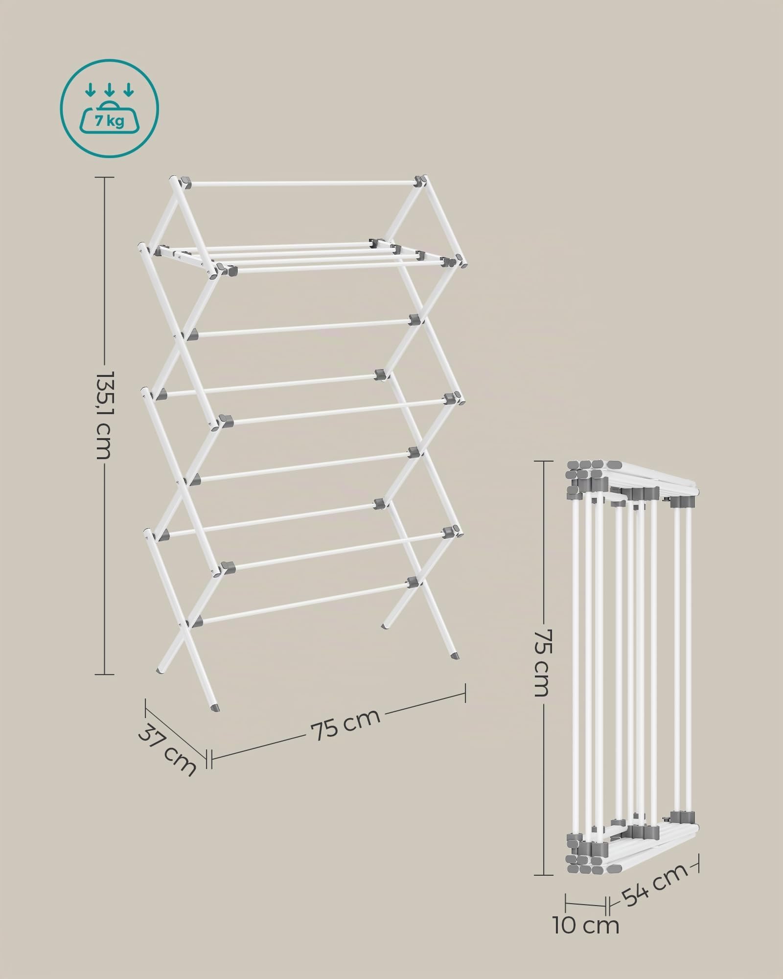 songmics-faltbarer-w-schest-nder-stahl-wei-37-x-75-x-135-1-cm-llr770w01 image 5