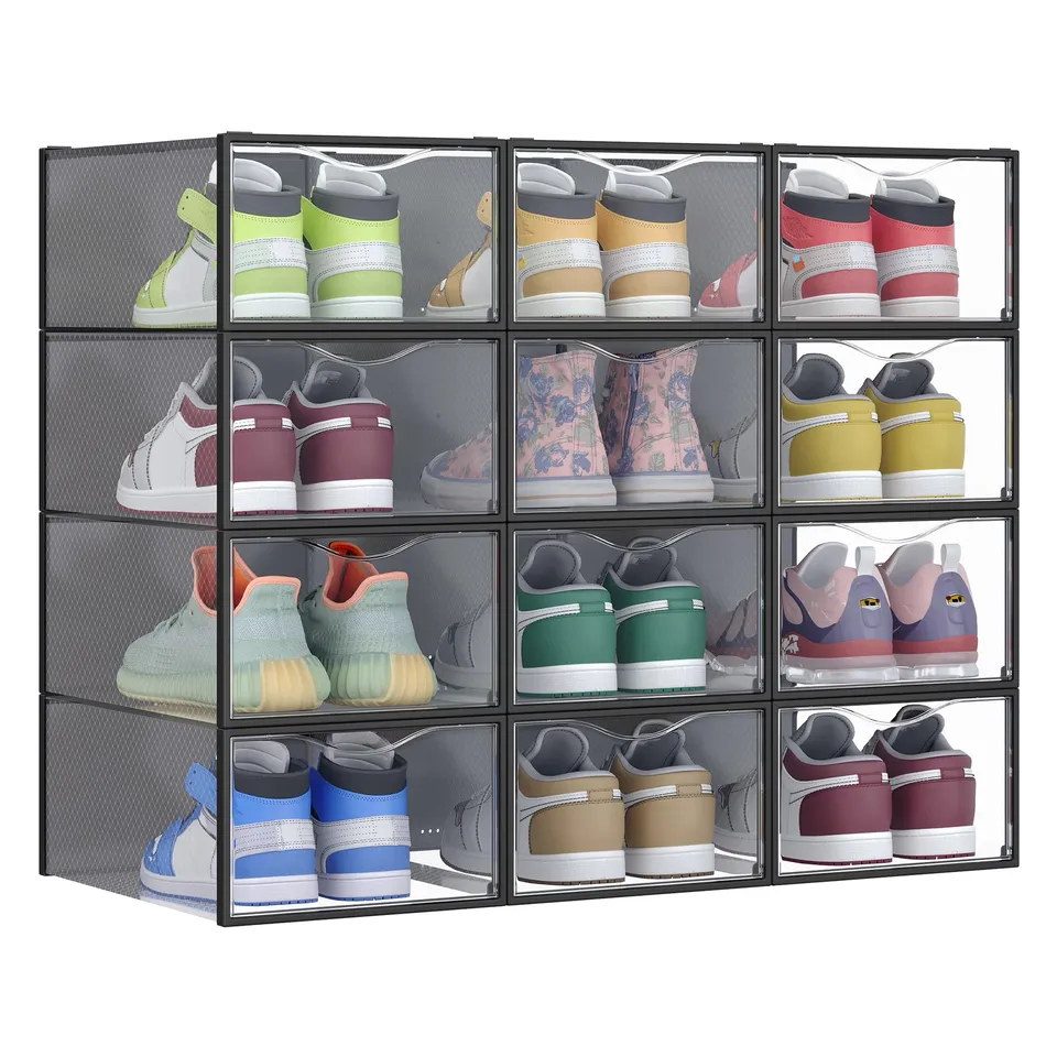 songmics-schuhboxen-12er-set-lsp312b01-transparent-tintenschwarz-33-2x23x14-5-cm image 1