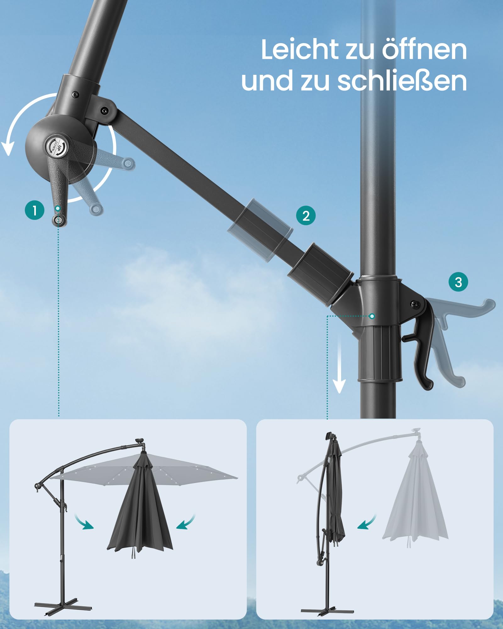 songmics-ampelschirm-300-cm-mit-led-solar-beleuchtung-grau image 7