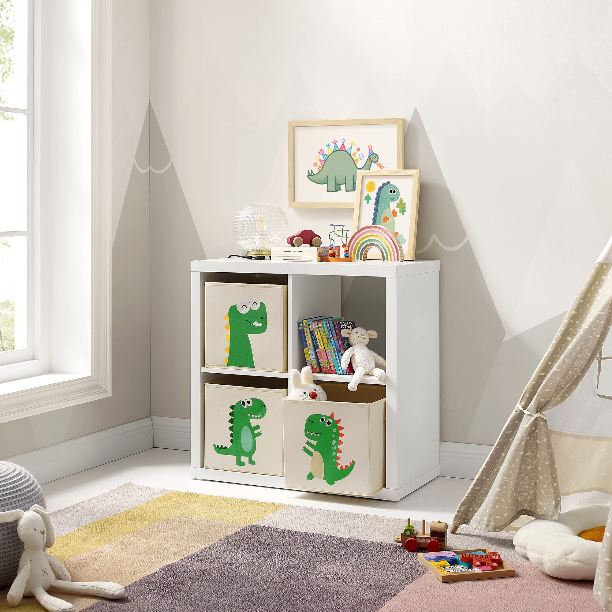songmics-aufbewahrungsbox-rfb704w03-3er-set-stoffbox-30-x-30-x-30-cm-dinosaurier image 3