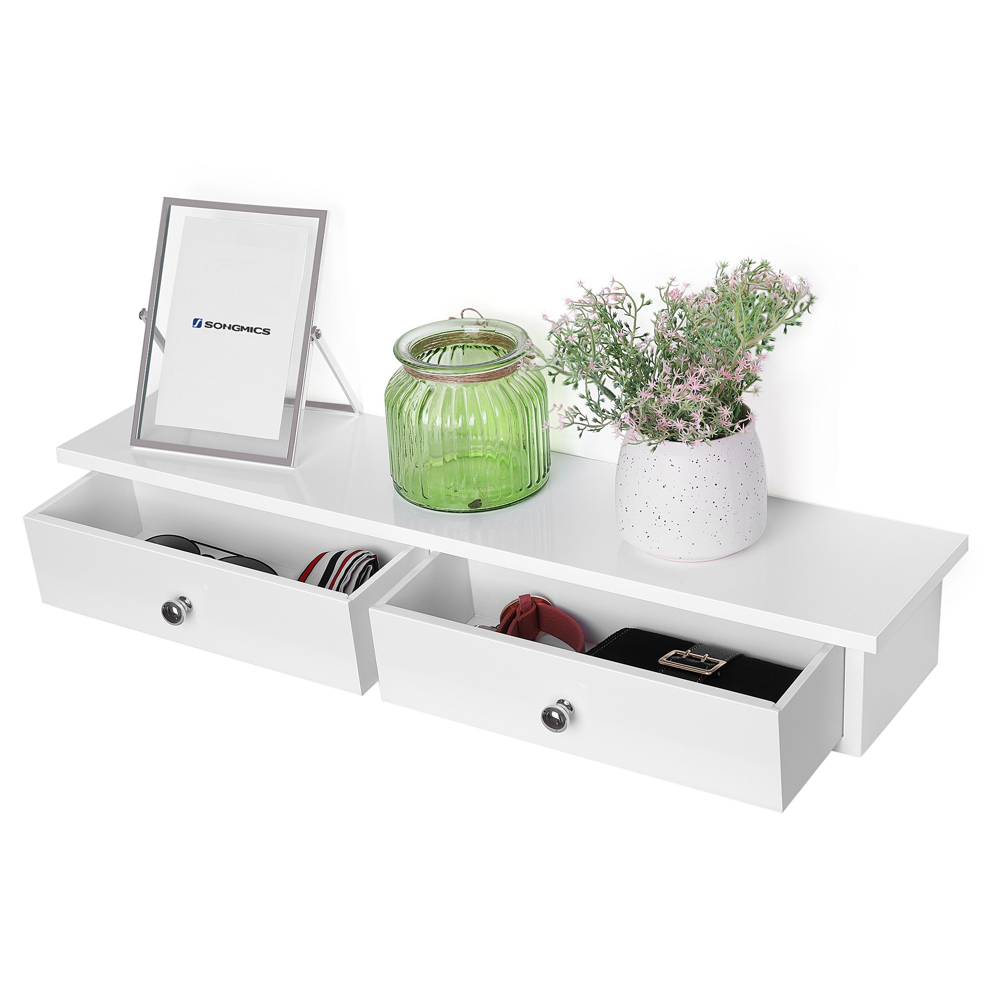 songmics-wandregal-set-2-teilig-mit-5-schubladen-wei-hochglanz-lws100w01 image 7