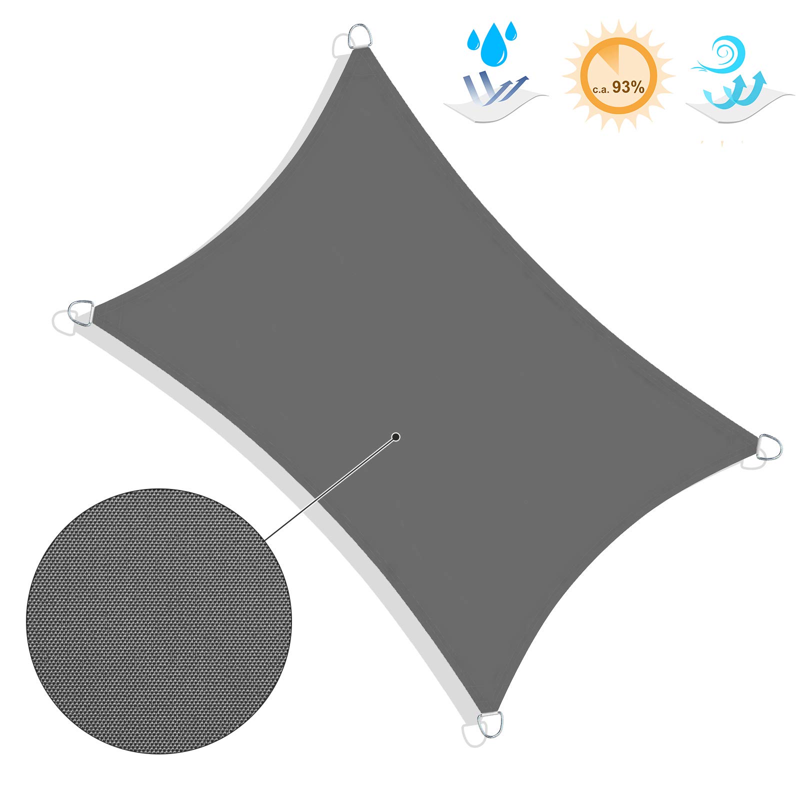 songmics-sonnensegel-4-x-6-m-pes-rechteckig-anthrazit image 4