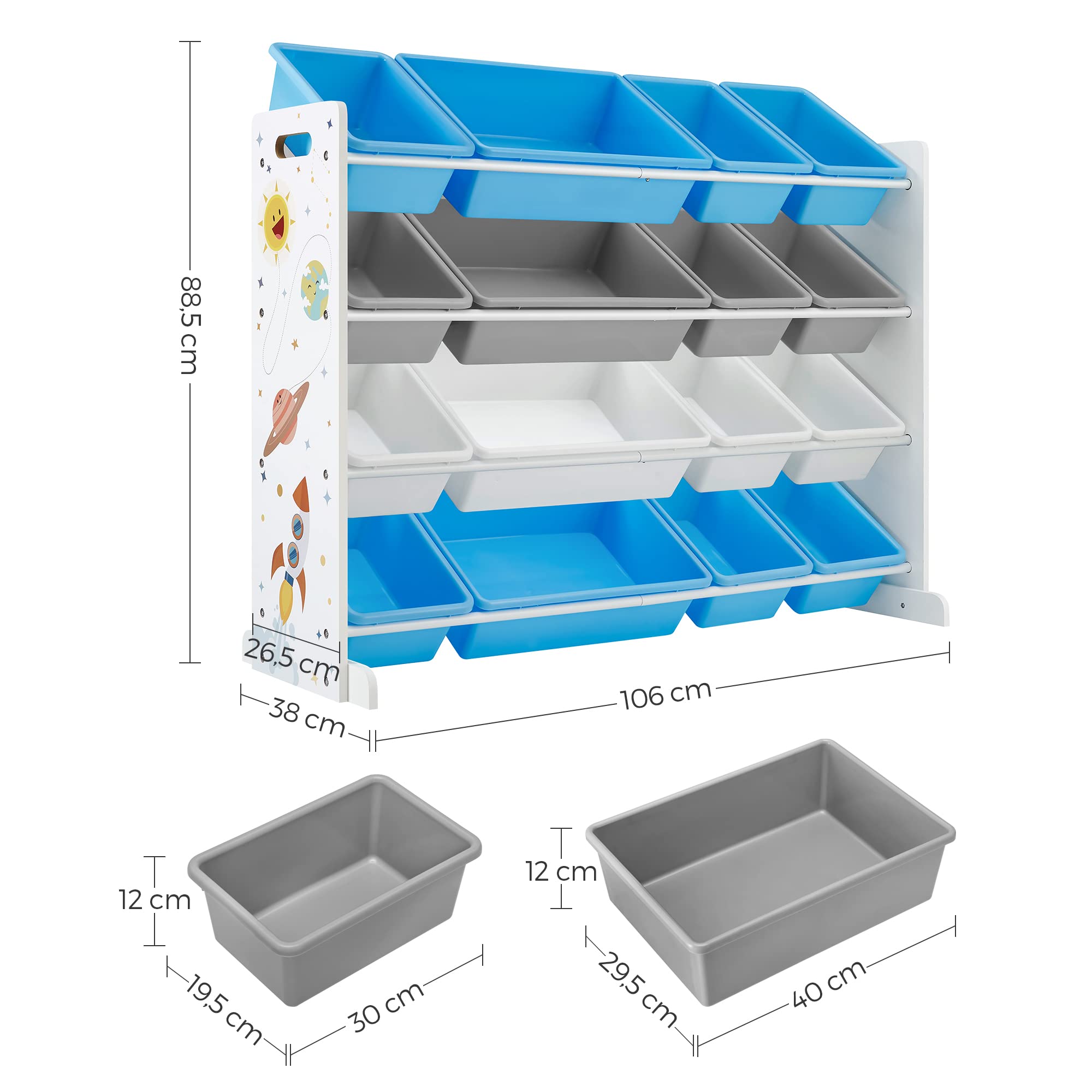songmics-spielzeugregal-4-ebenen-mit-16-boxen-wei-blau-grau image 3