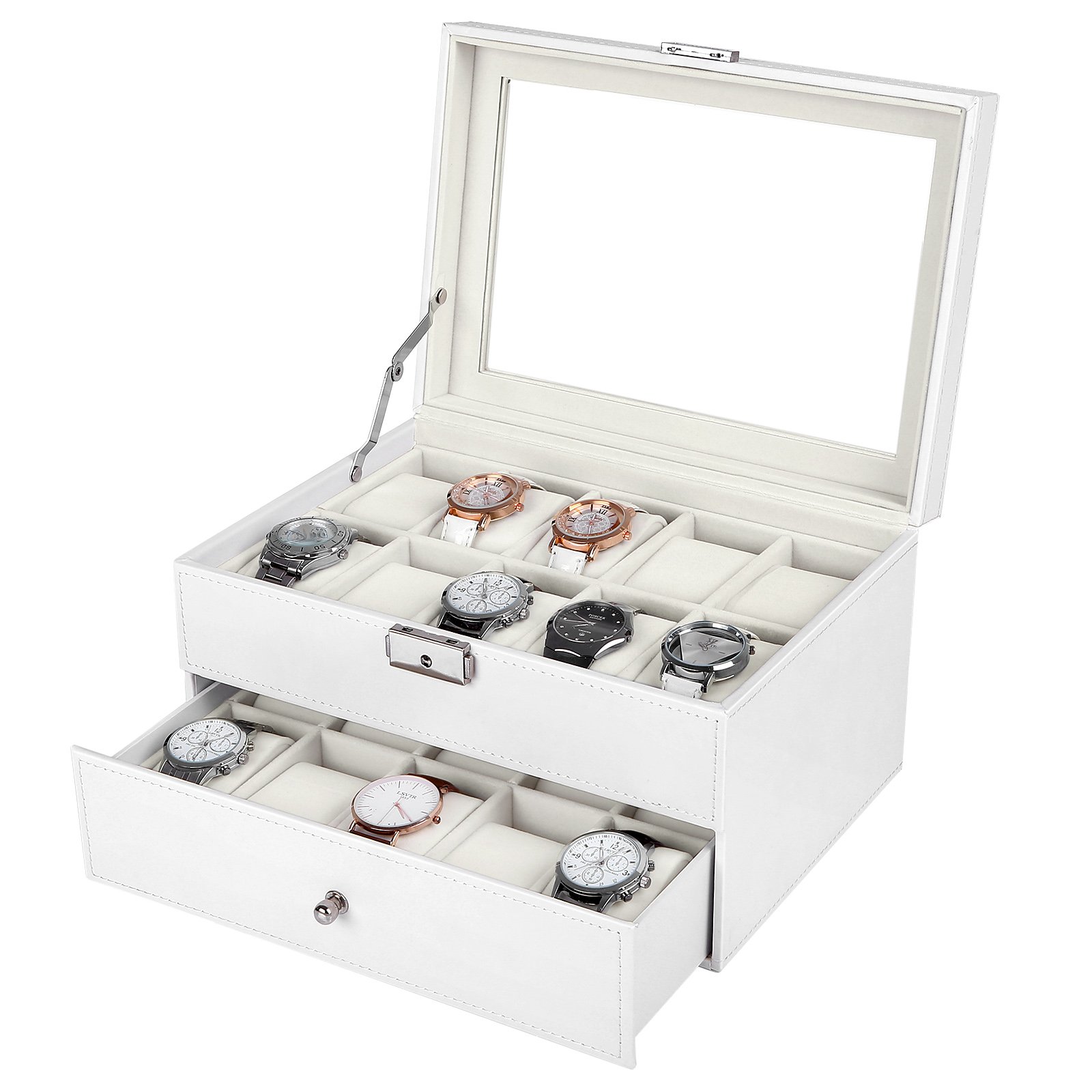 songmics-uhrenbox-jwb201-f-r-20-uhren-uhrenk-stchen-wei image 4
