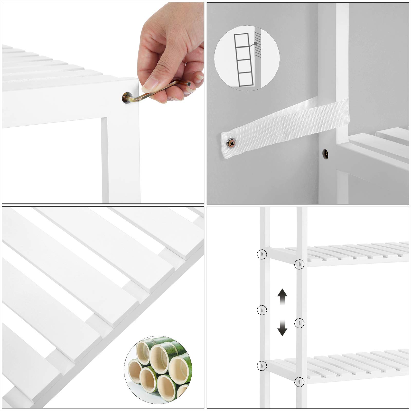 songmics-bcb35wt-standregal-bambus-5-ebenen-26-x-60-x-130-cm-wolkenwei image 5
