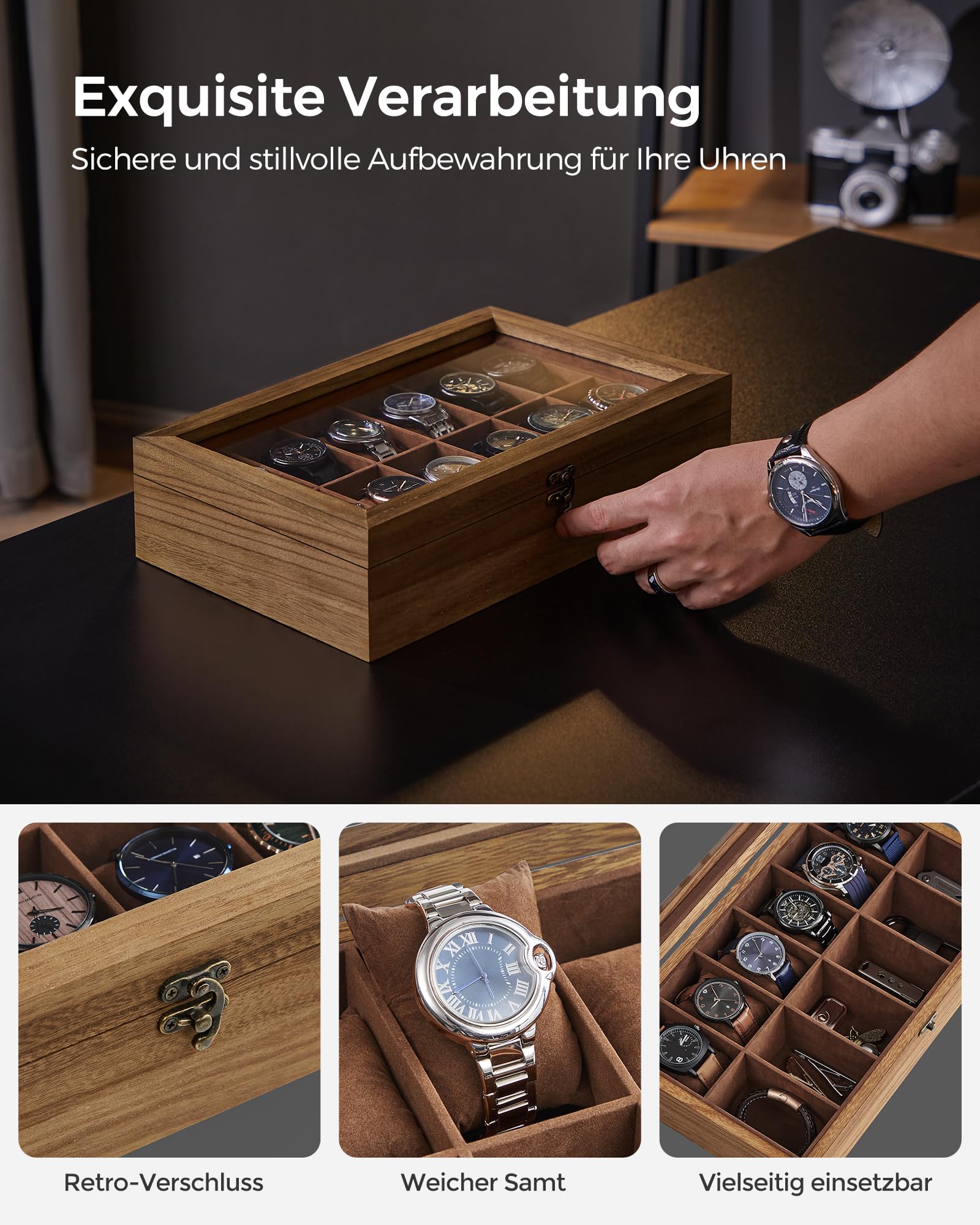 songmics-uhrenbox-12-f-cher-massivholz-mit-glasdeckel image 3