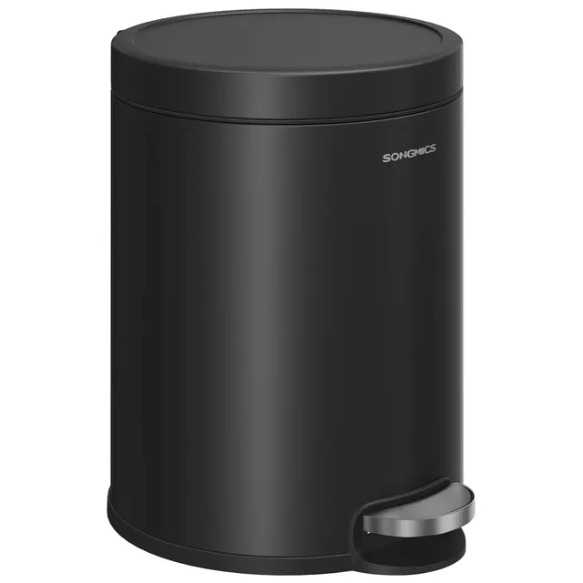 songmics-kosmetikeimer-ltb016bz02-6-liter-mit-tretpedal-tintenschwarz image 1