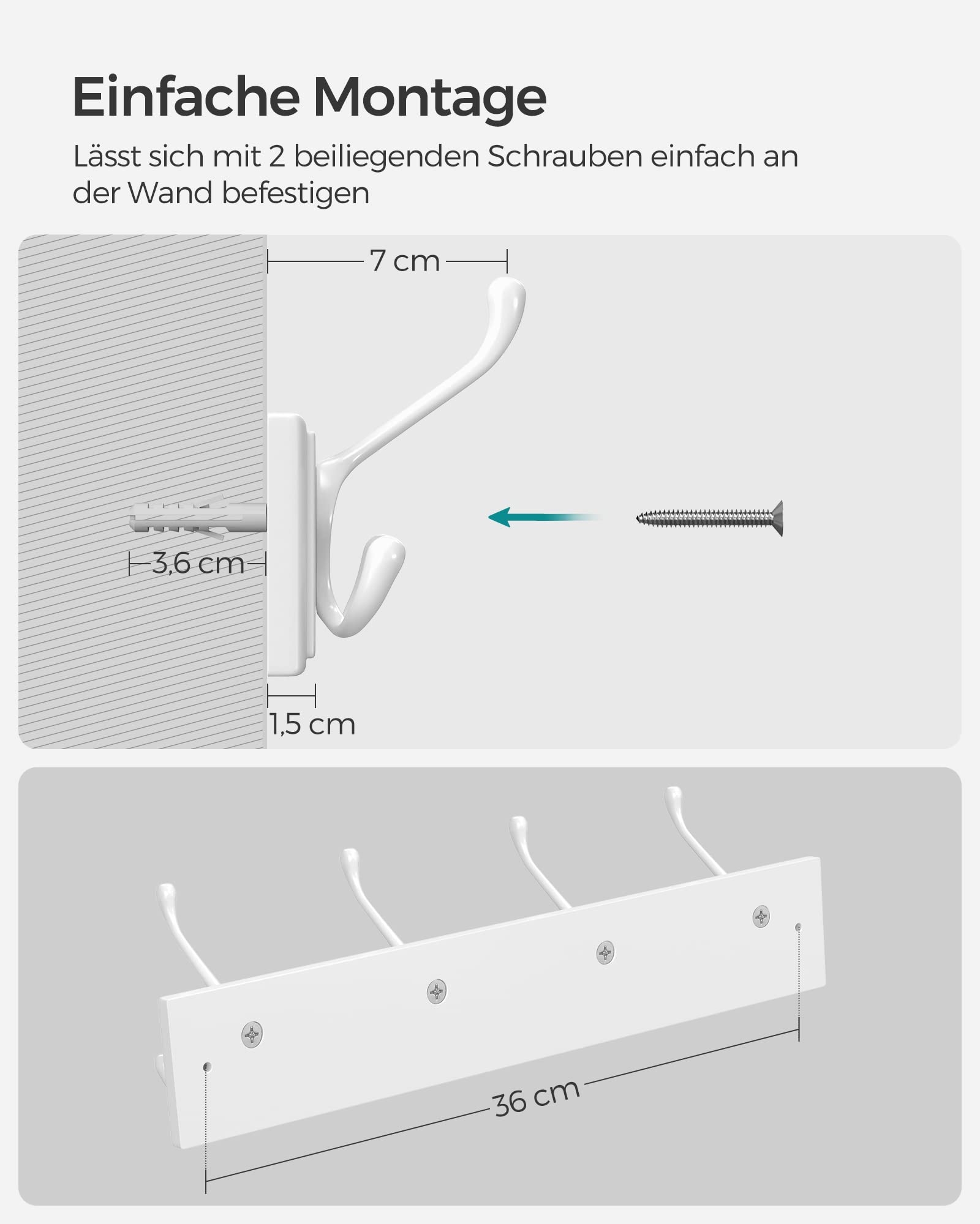 songmics-wandgarderobe-lhr30wt-4-dreifach-haken-hellwarmwei image 5