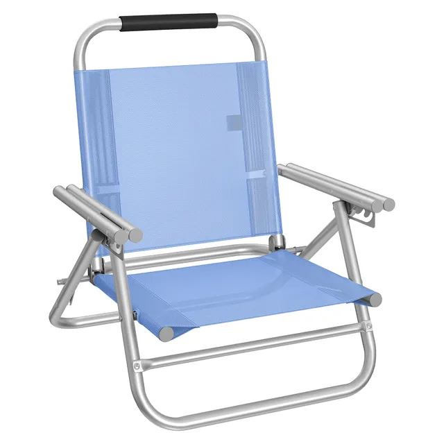 songmics-strandstuhl-klappstuhl-mit-4-stufig-verstellbarer-r-ckenlehne-und-armle image 1