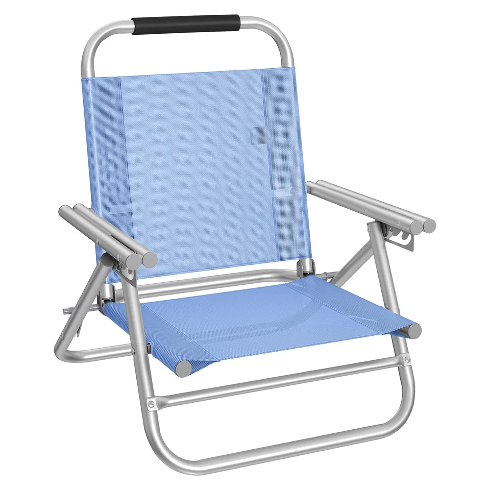 songmics-strandstuhl-klappstuhl-mit-4-stufig-verstellbarer-r-ckenlehne-und-armle image 1