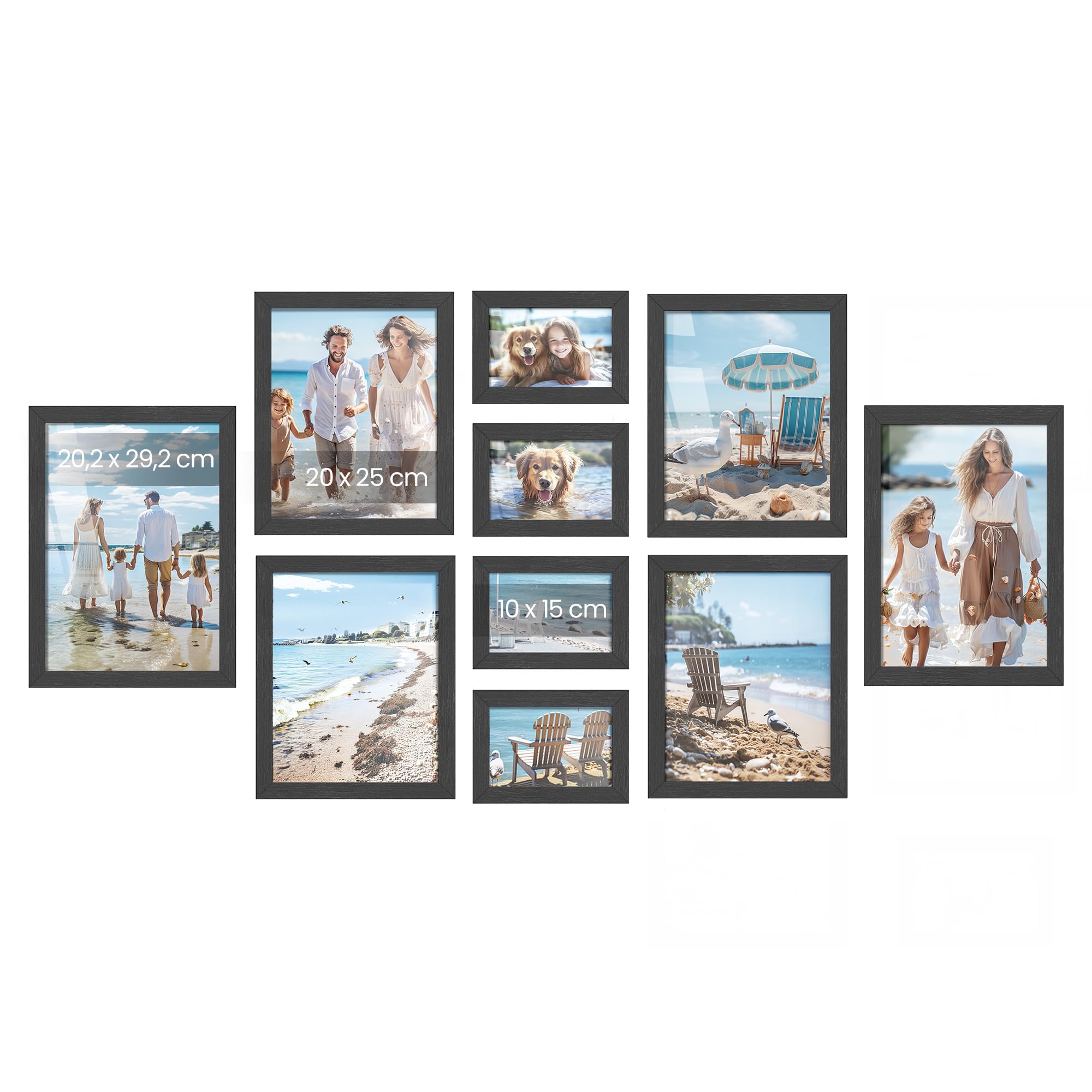 songmics-bilderrahmen-10er-set-rpf311b01-tintenschwarz-a4-20x25-10x15 image 1