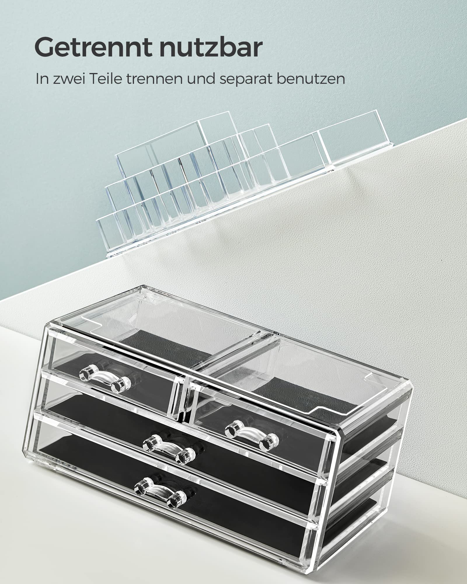 songmics-make-up-organizer-jka001tp-kosmetik-organizer-transparent-mit-4-schubla image 4