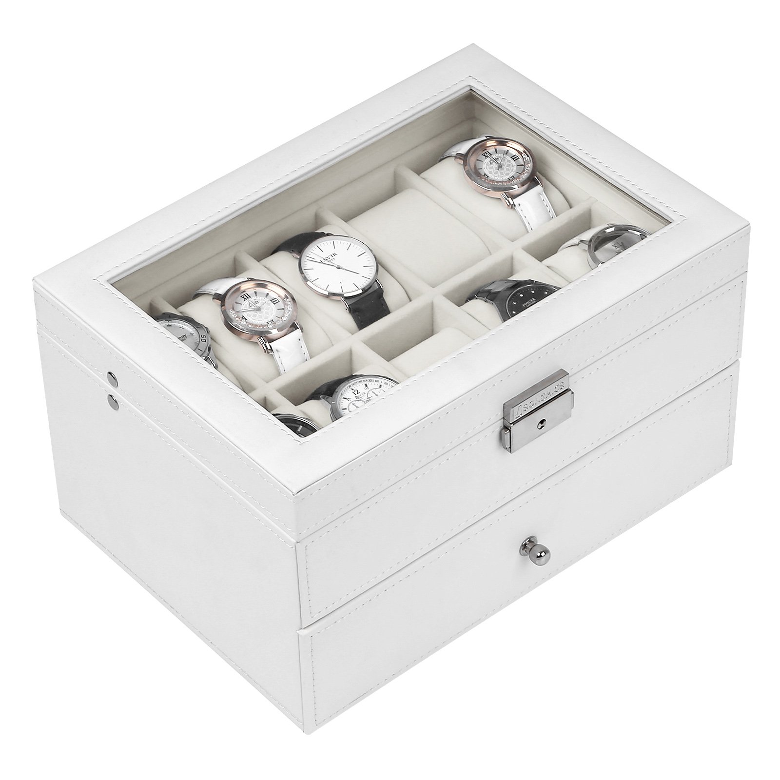 songmics-uhrenbox-jwb201-f-r-20-uhren-uhrenk-stchen-wei image 5
