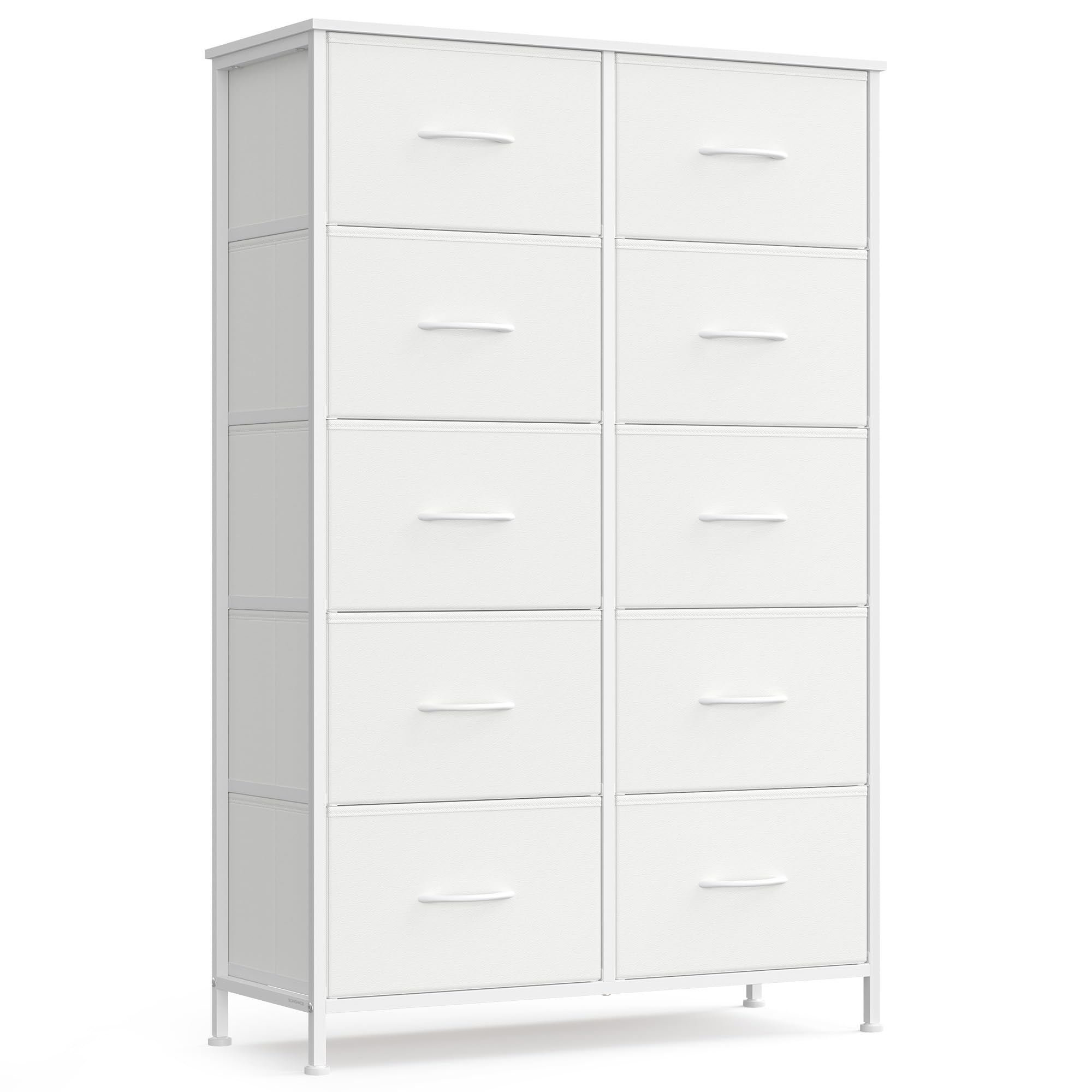 songmics-bellah-kommode-lgs124wh01-mit-8-schubladen-wolkenwei-schneewei image 7