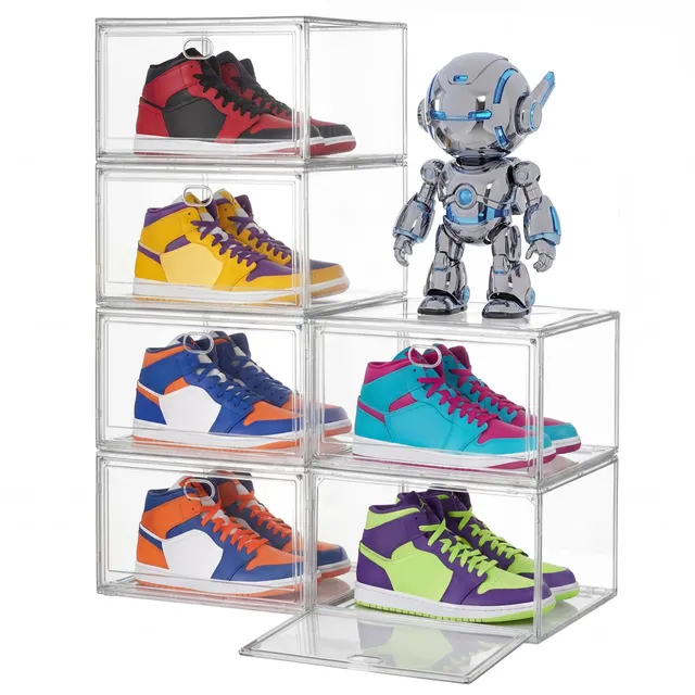 songmics-schuhboxen-stapelbar-mit-magnett-r-6er-set-transparent image 1