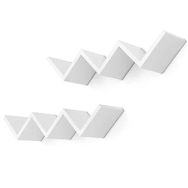 songmics-wandregal-lws67w-2er-set-wei-retro-regal-f-r-cds-b-cher image 1
