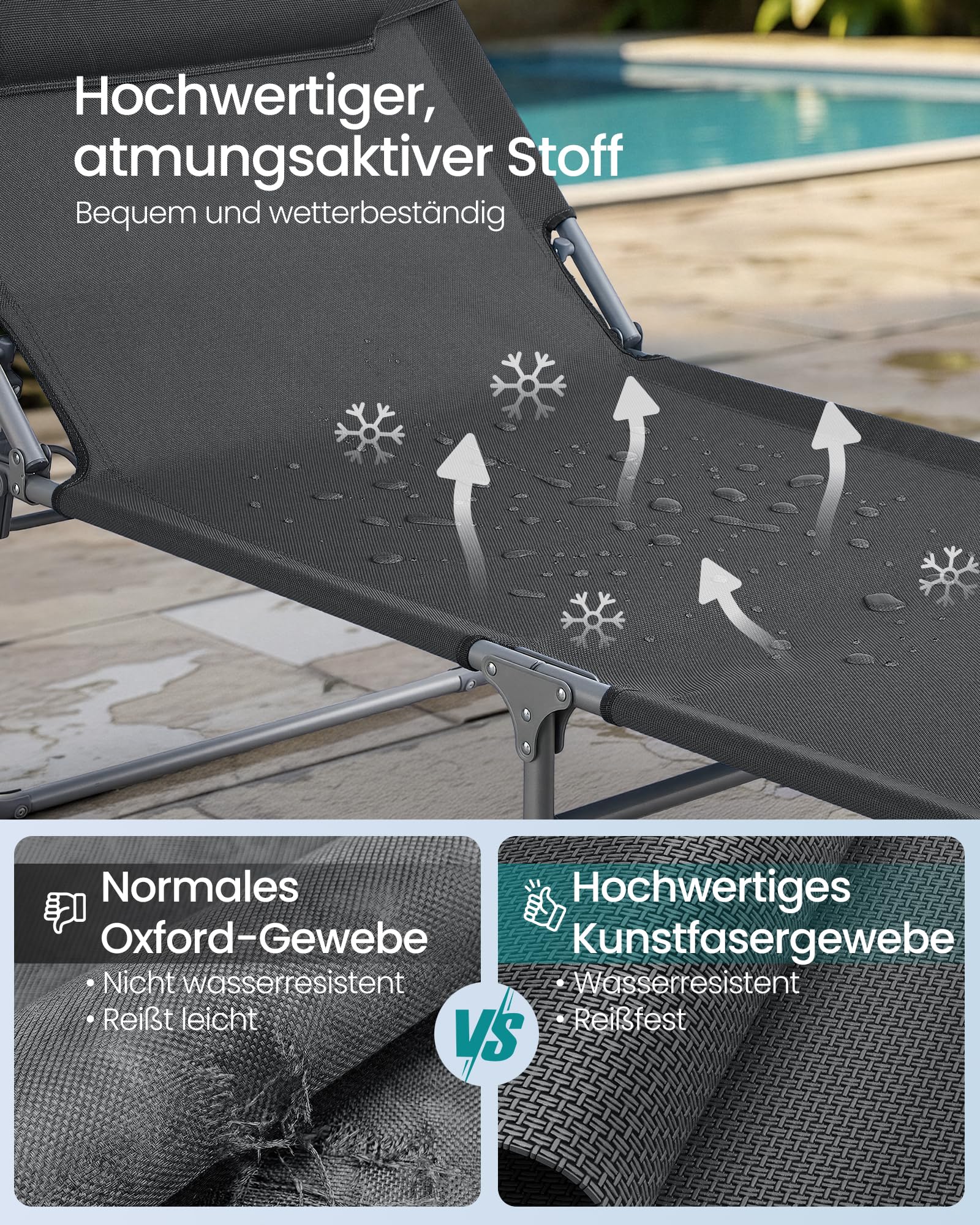 songmics-sonnenliege-klappbar-71x200x38-cm-150-kg-mit-sonnendach-anthrazit-gcb22 image 6