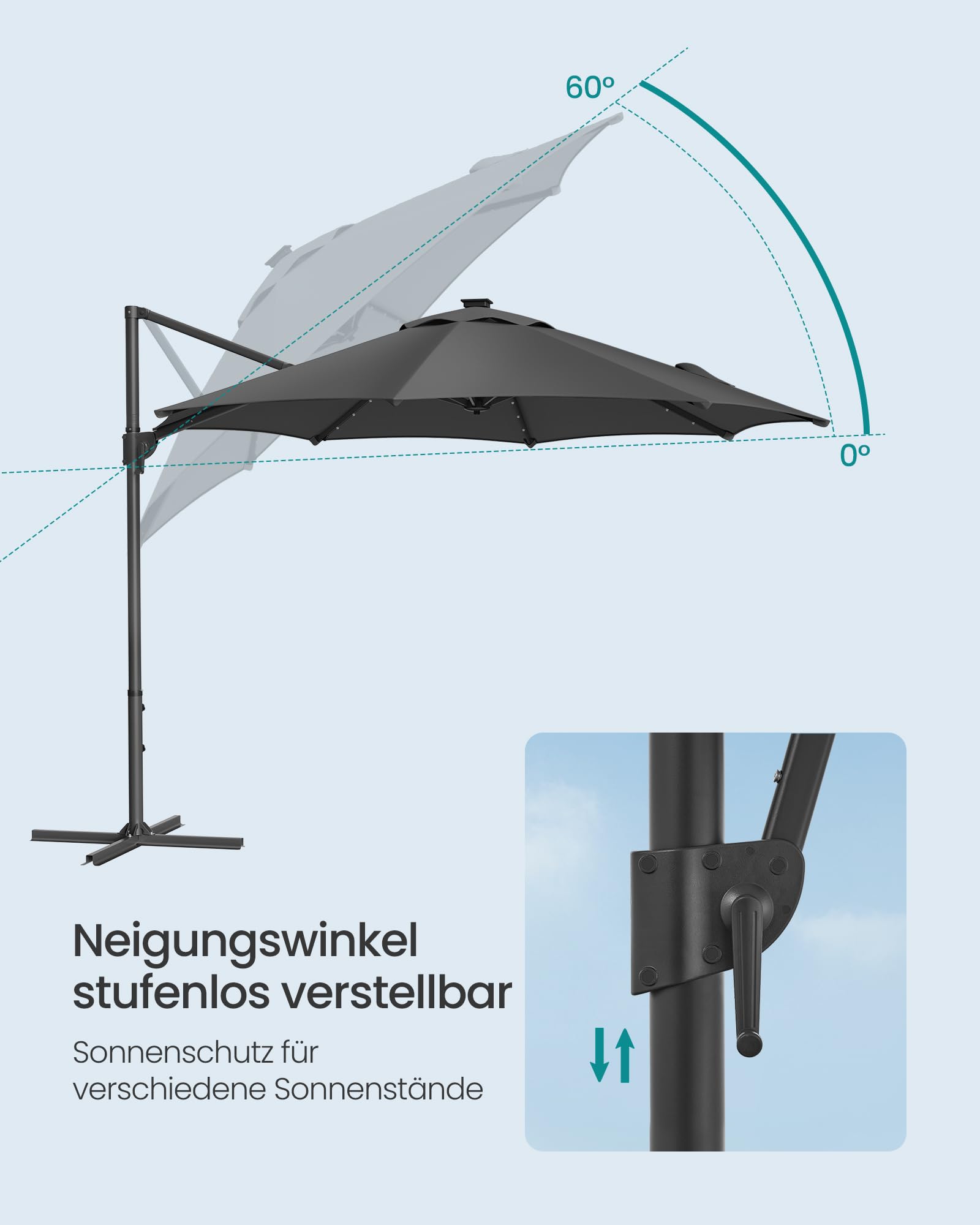 songmics-ampelschirm-300-cm-mit-28-solar-led-upf-50-grau image 6