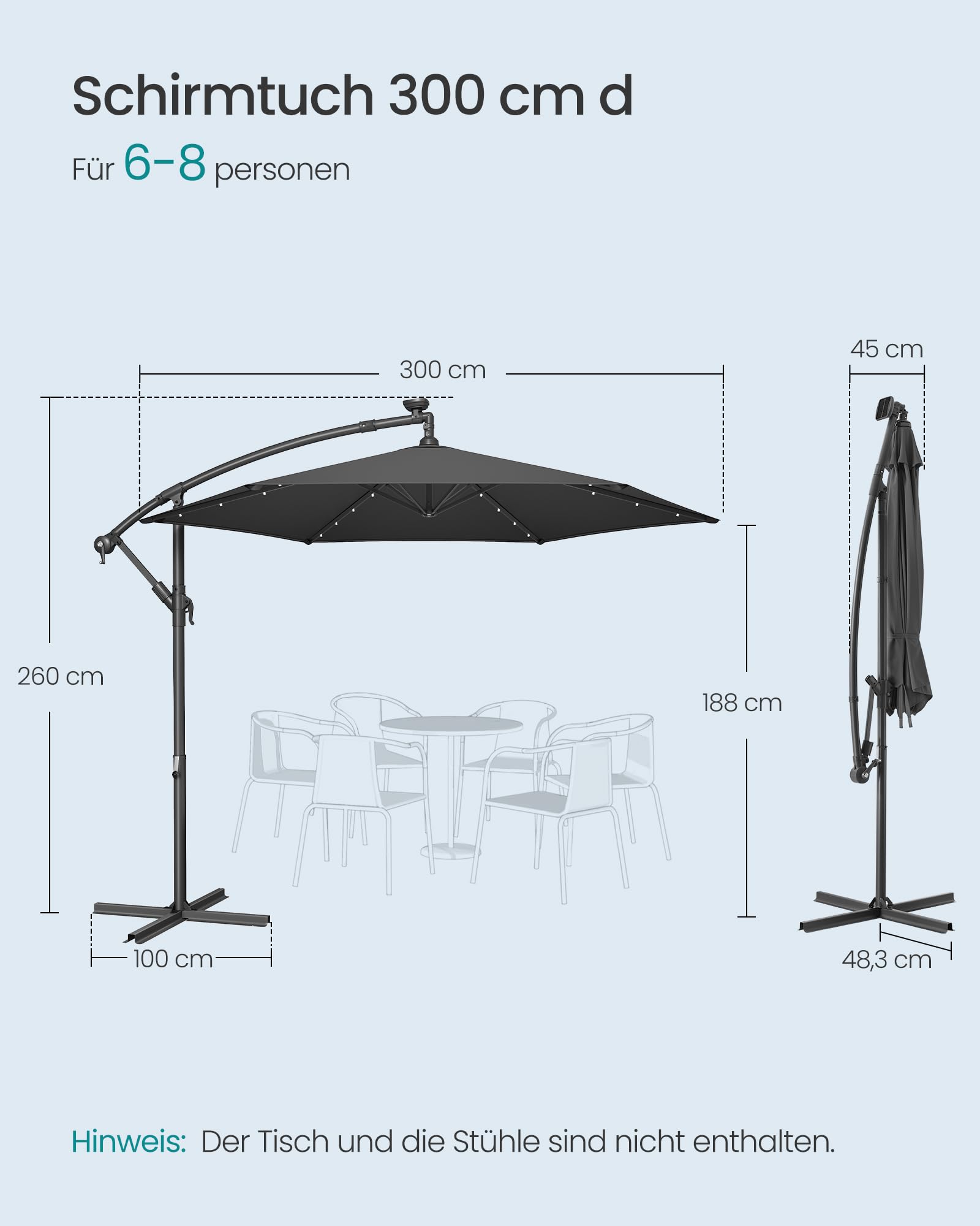 songmics-ampelschirm-300-cm-mit-led-solar-beleuchtung-grau image 6