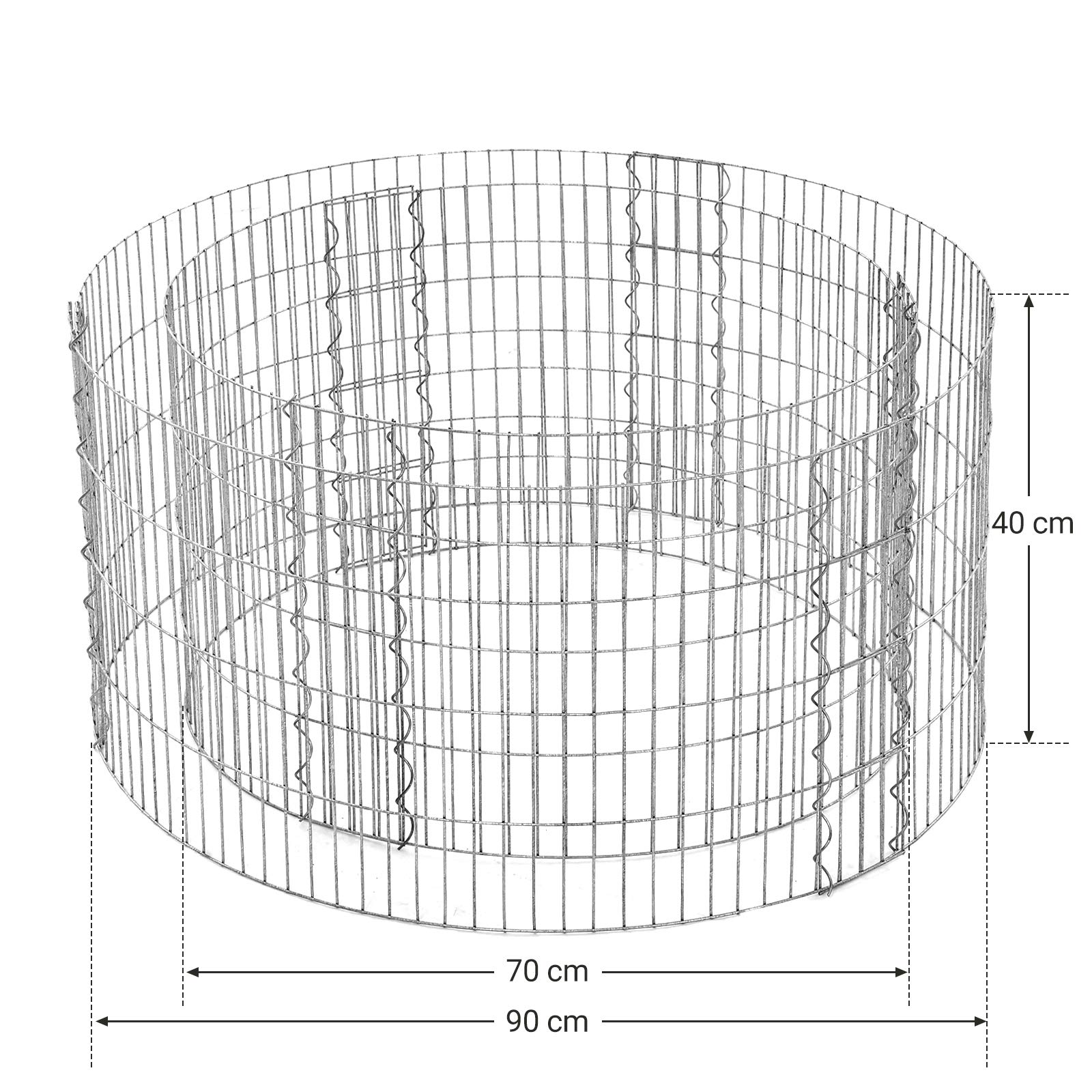 songmics-gabione-rund-ggb479-steinkorb-90-x-40-cm image 3