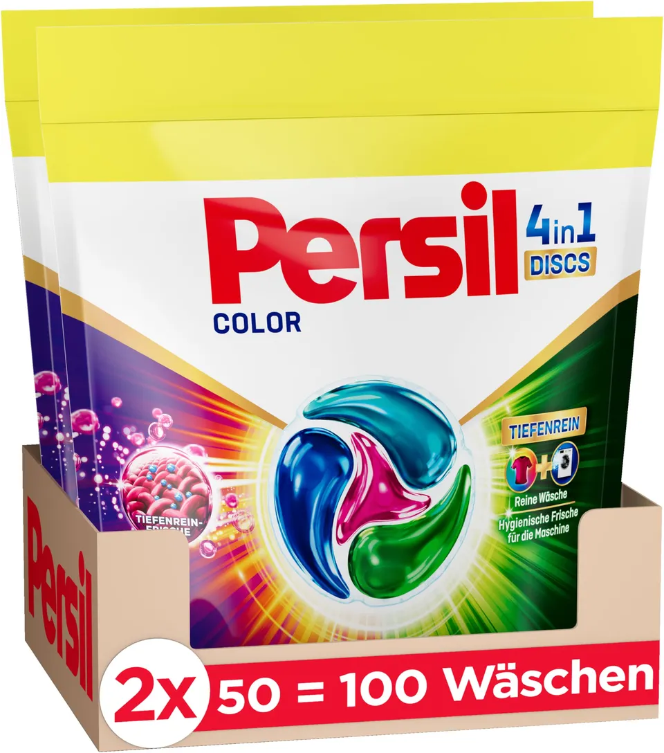 persil-color-4in1-discs-tiefenrein-frische-100-waschladungen image 1