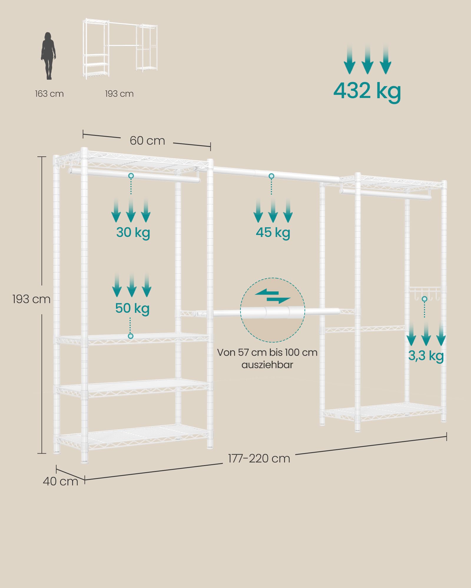 songmics-offener-kleiderschrank-4-stangen-40x-177-220-x193-cm image 6