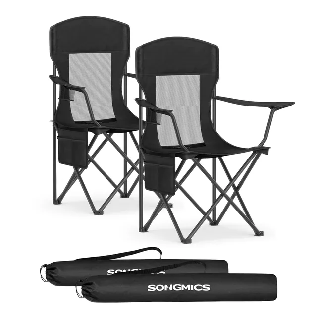 songmics-campingstuhl-2er-set-klappstuhl-outdoor-schwarz-bis-150-kg image 1