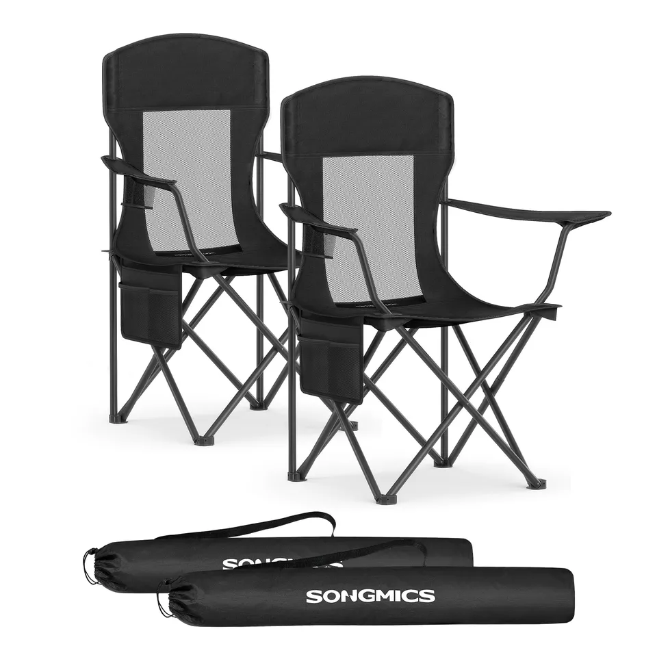 songmics-campingstuhl-2er-set-klappstuhl-outdoor-schwarz-bis-150-kg image 1