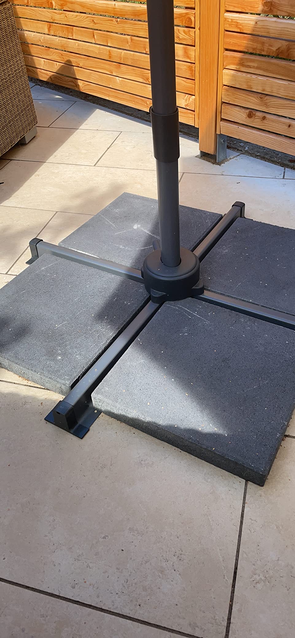 Großer Schatten für die Terrasse