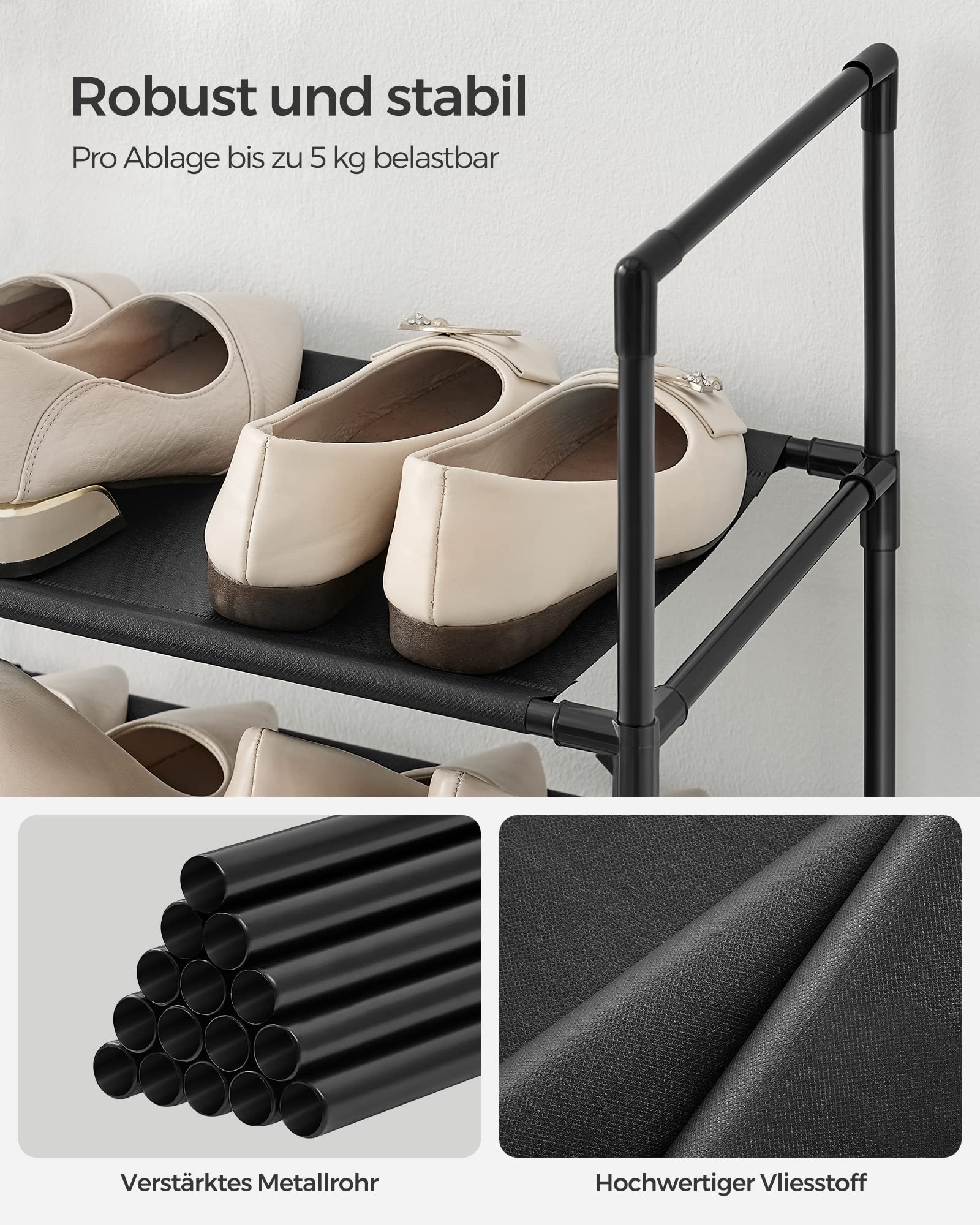songmics-schuhregal-10-ebenen-33x33x173-cm-lsr110b02-schwarz image 6