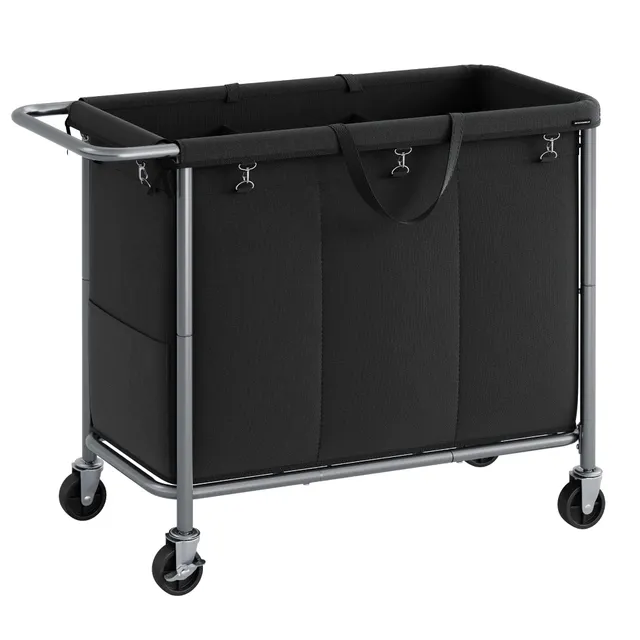 songmics-w-schekorb-3-f-cher-200-liter-tintenschwarz-rls005b01-mit-rollen image 1