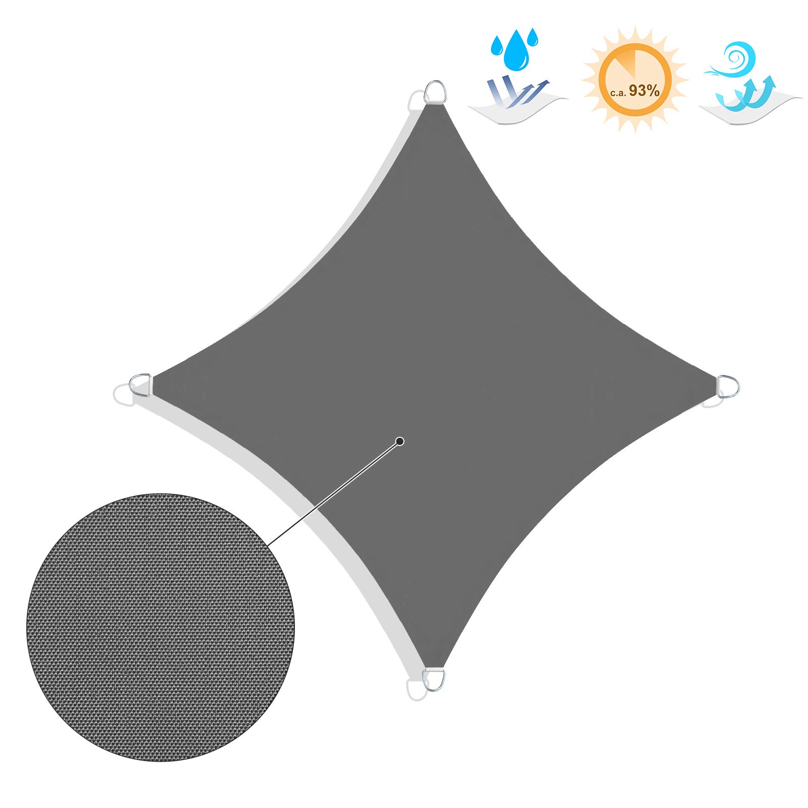 songmics-sonnensegel-3-6-x-3-6-m-quadratisch-rauchgrau image 4
