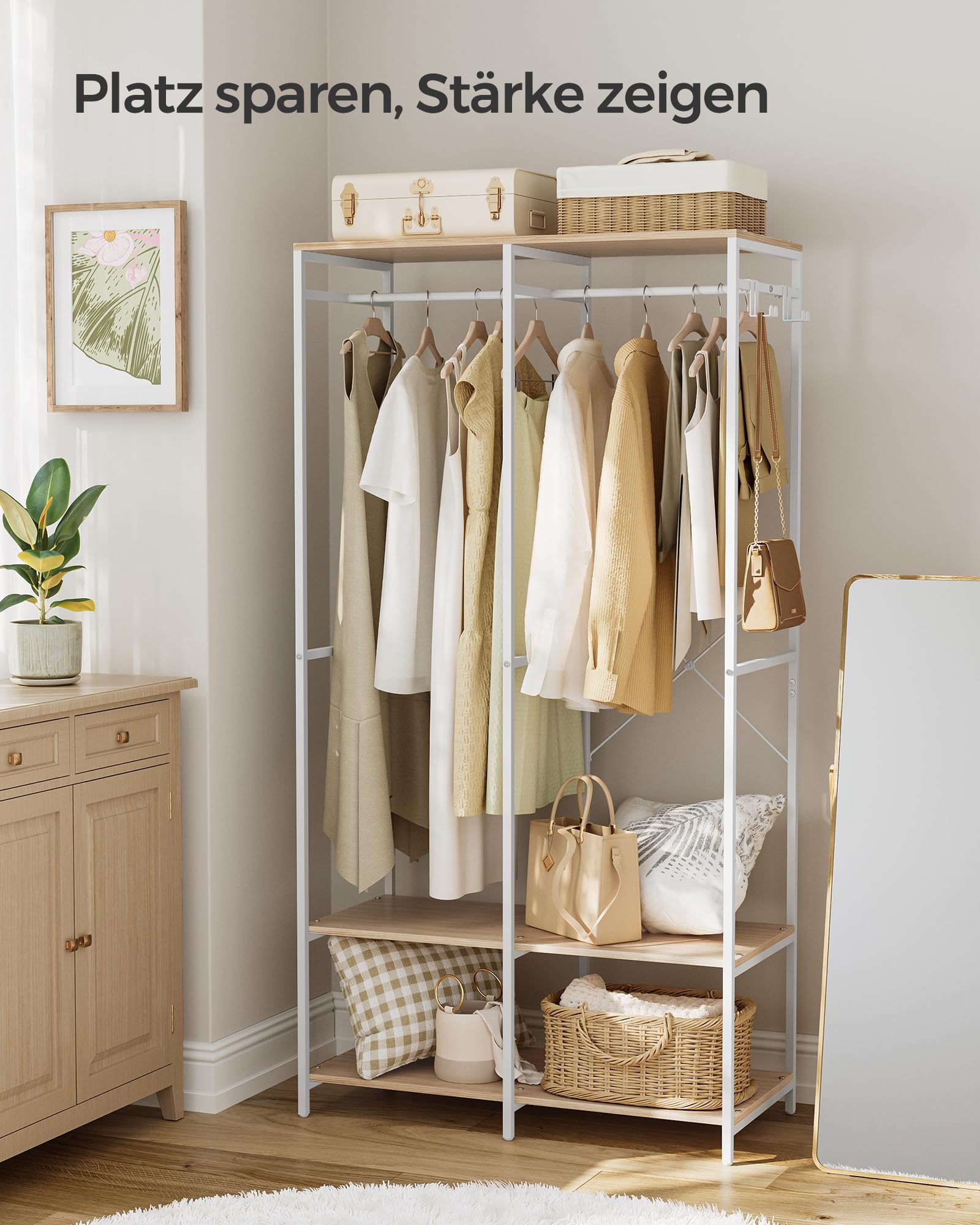 songmics-kleiderschrank-offen-94-5-x-40-x-180-cm-garderobe-mit-stange image 3