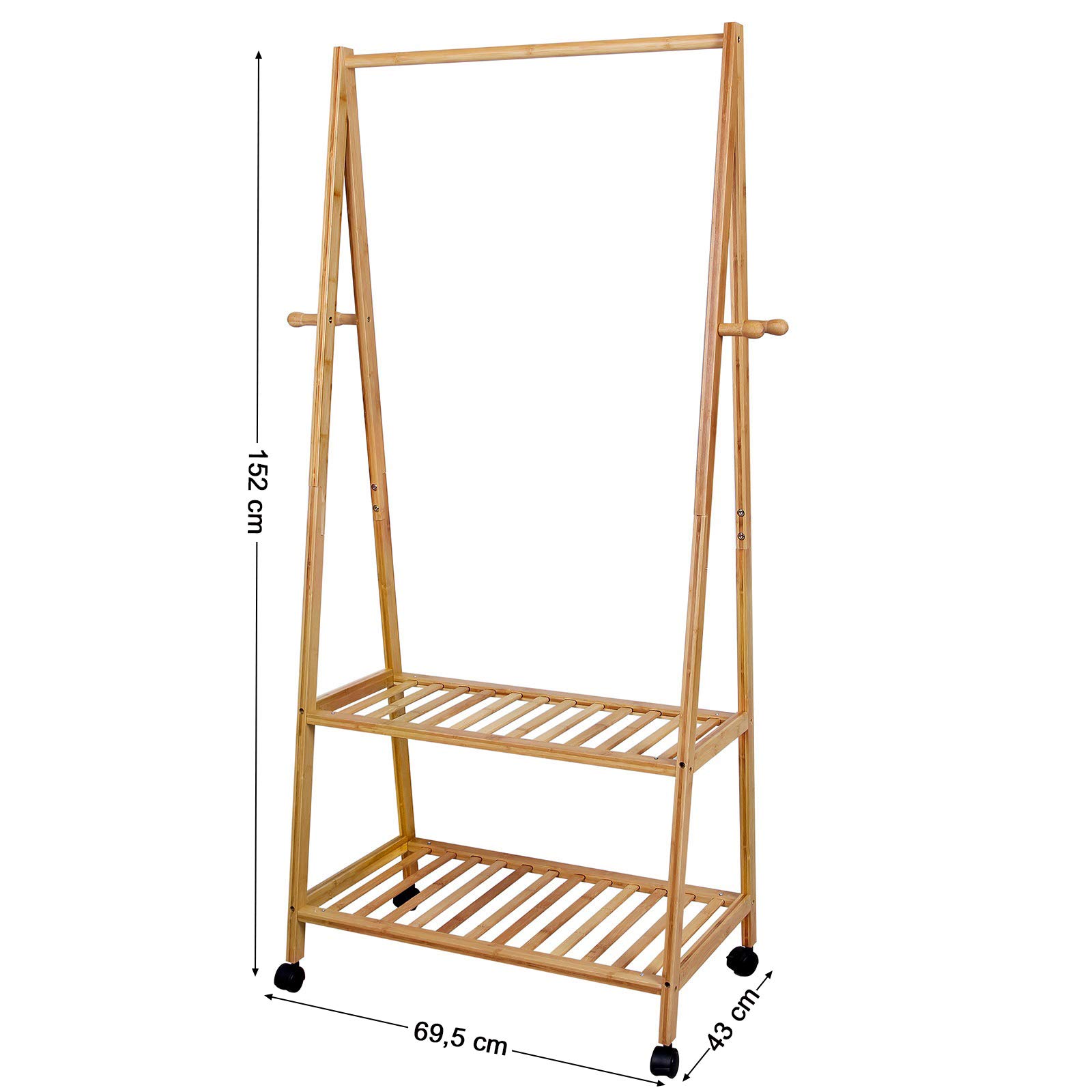 songmics-garderobenst-nder-mit-rollen-kleiderst-nder-bambus image 6