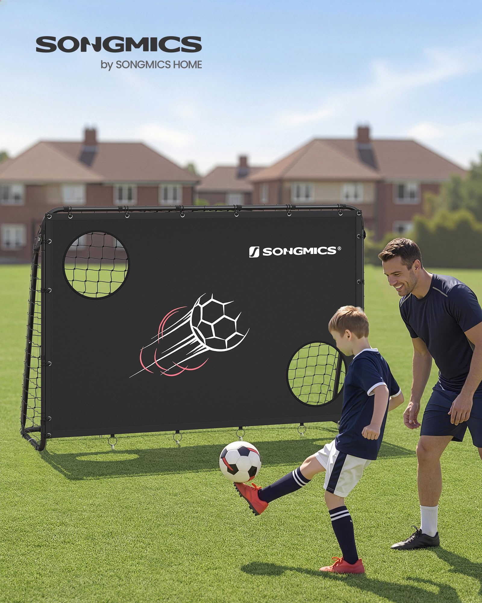 songmics-fu-balltor-215-x-76-x-150-cm-mit-torwand-stahlrohre-pe-netz image 2