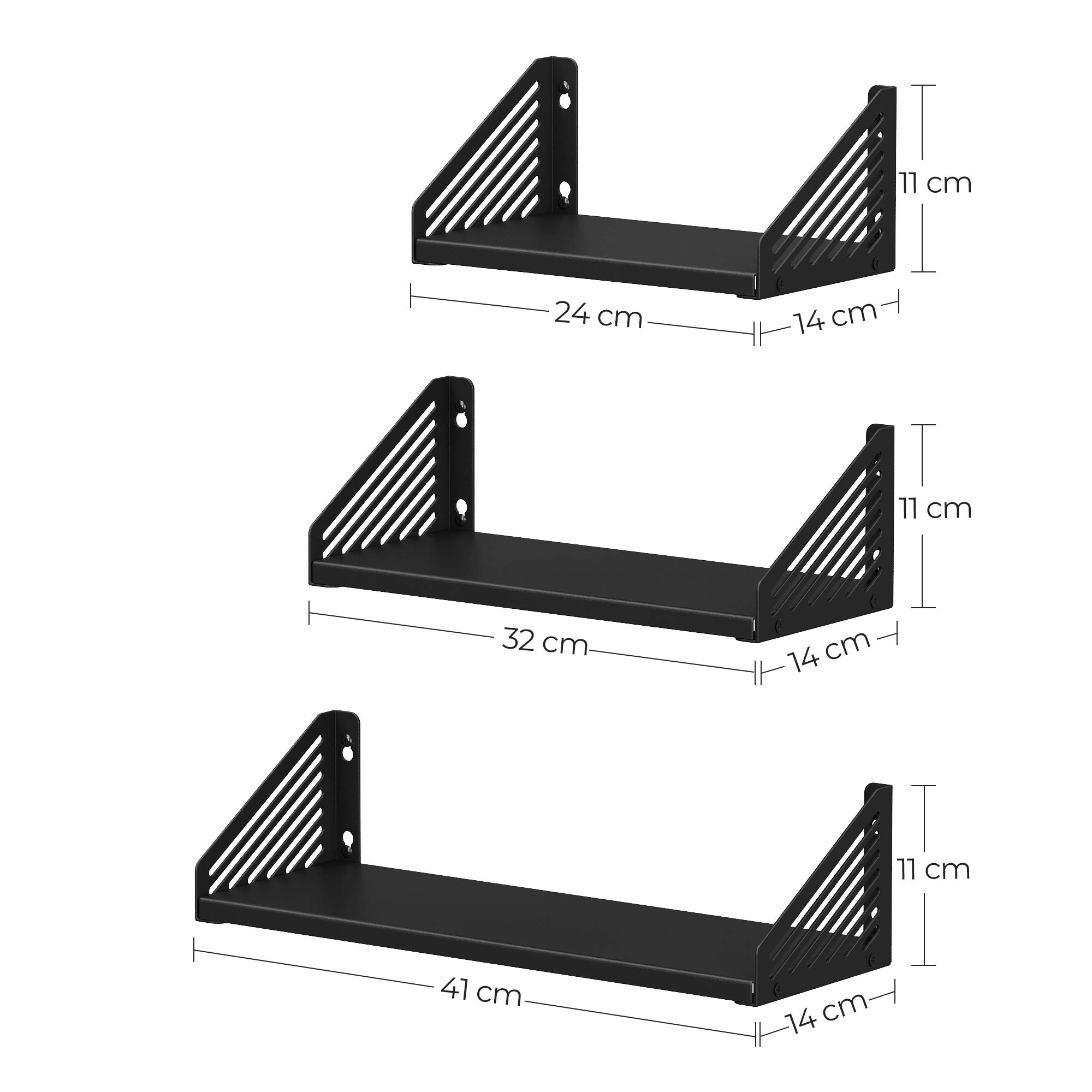 songmics-wandregale-lfs023b01-3er-set-schweberegale-metall-schwarz image 3