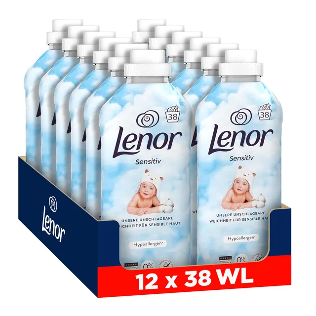 lenor-weichsp-ler-sensitiv-12-x-38-w-schen-hypoallergen image 1