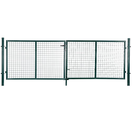 songmics-doppeltor-ggd300g-gartentor-310x100cm-gr-n image 8