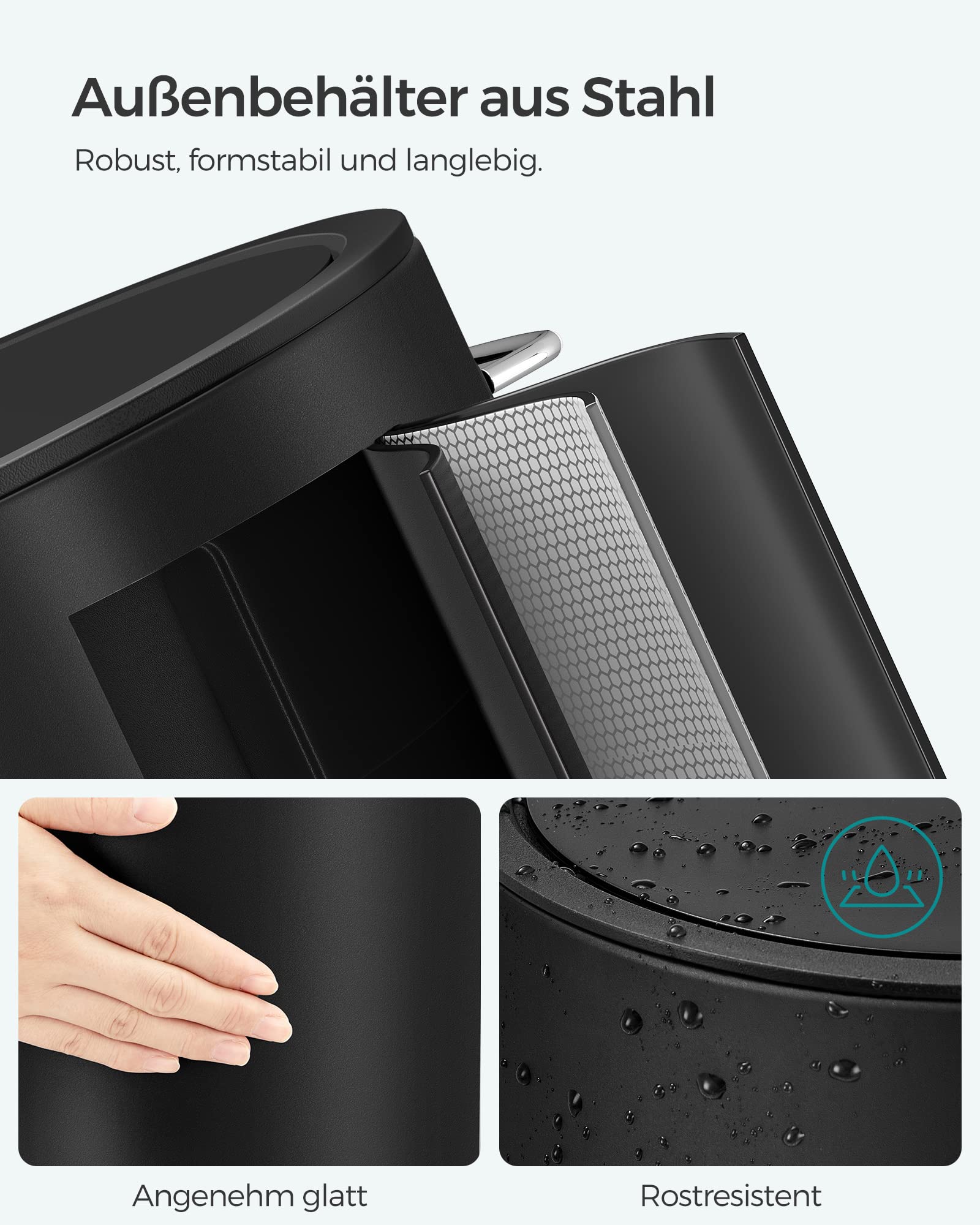 songmics-kosmetikeimer-3-liter-mit-deckel-softclose-stahl-tintenschwarz-ltb011b0 image 4