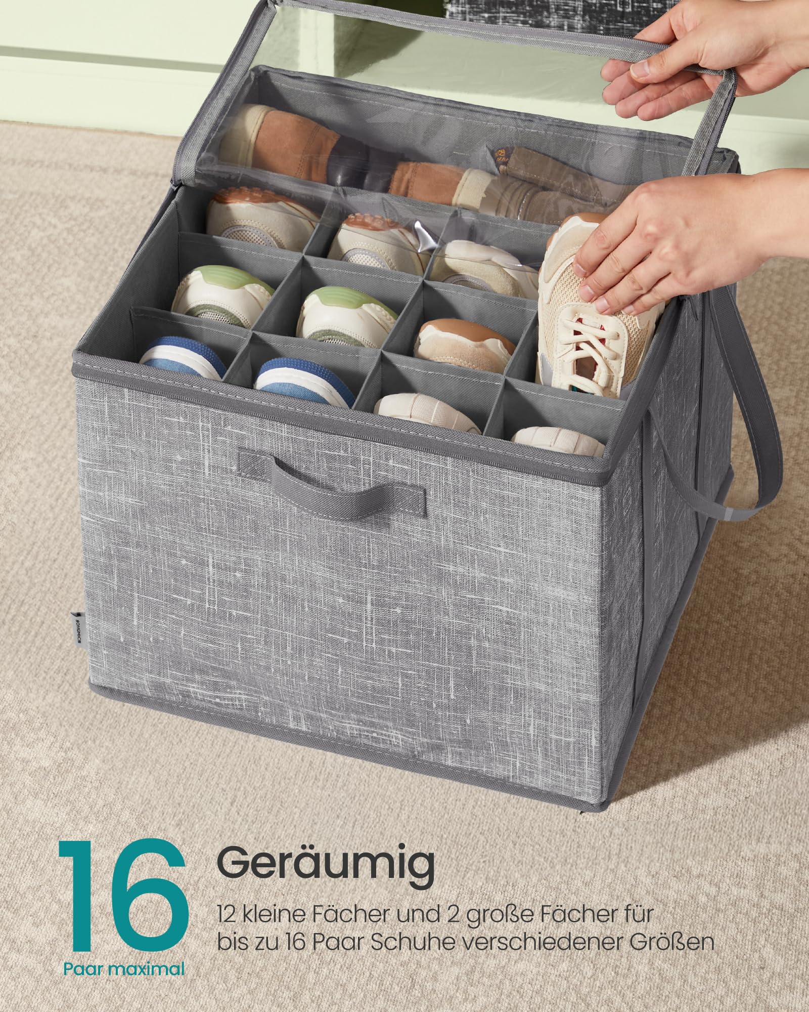 songmics-schuh-organizer-2er-set-je-bis-zu-16-paar-schuhe-mit-griffen-faltbar image 3