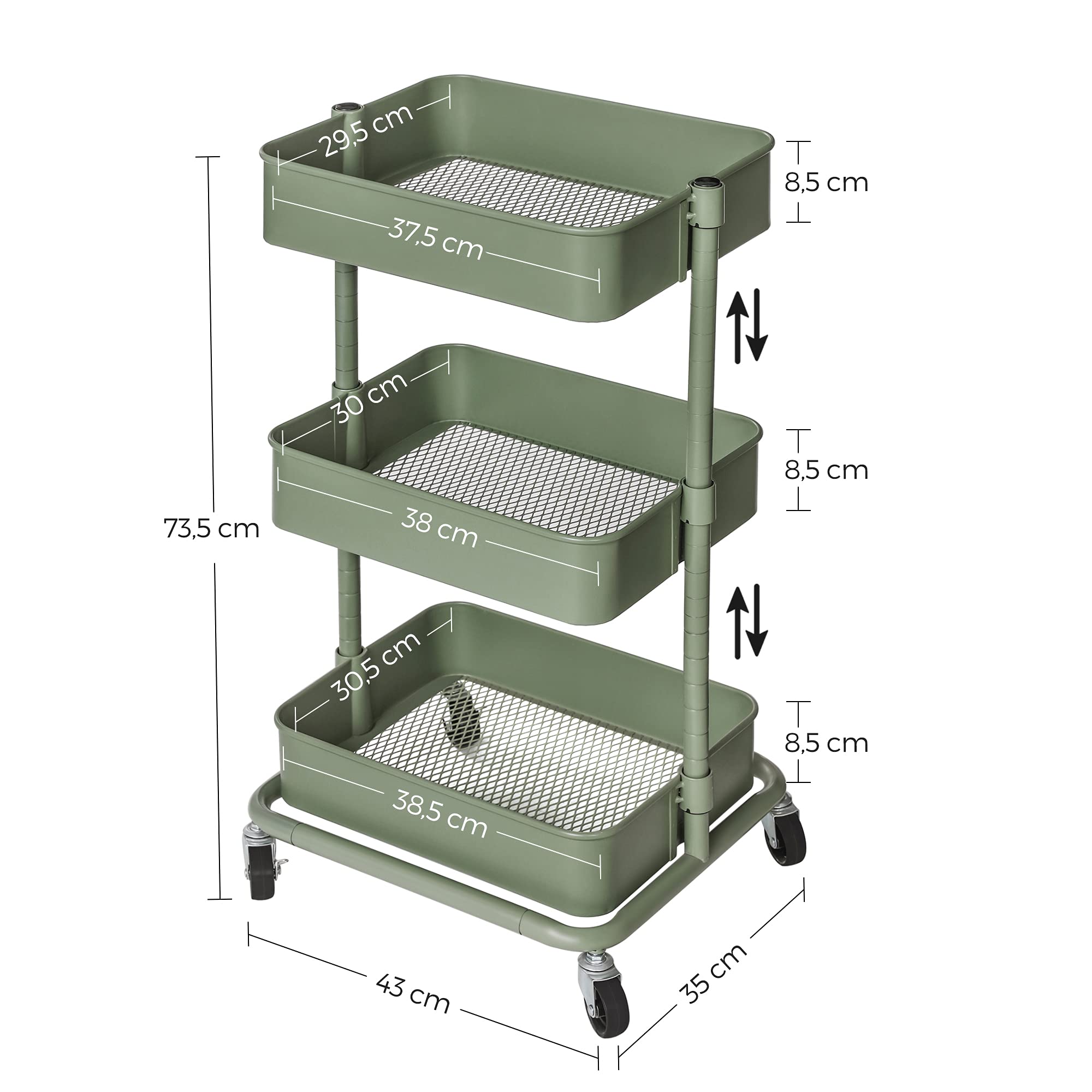 songmics-rollwagen-bsc060c01-3-ebenen-h-henverstellbar-graugr-n image 7