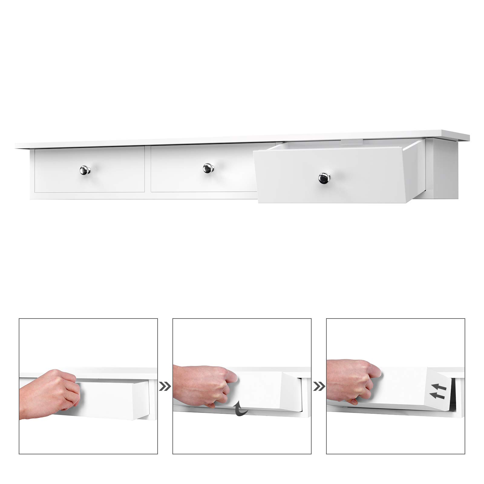 songmics-wandregal-lws085w01-schweberegal-mit-3-schubladen-80-cm-wei image 6