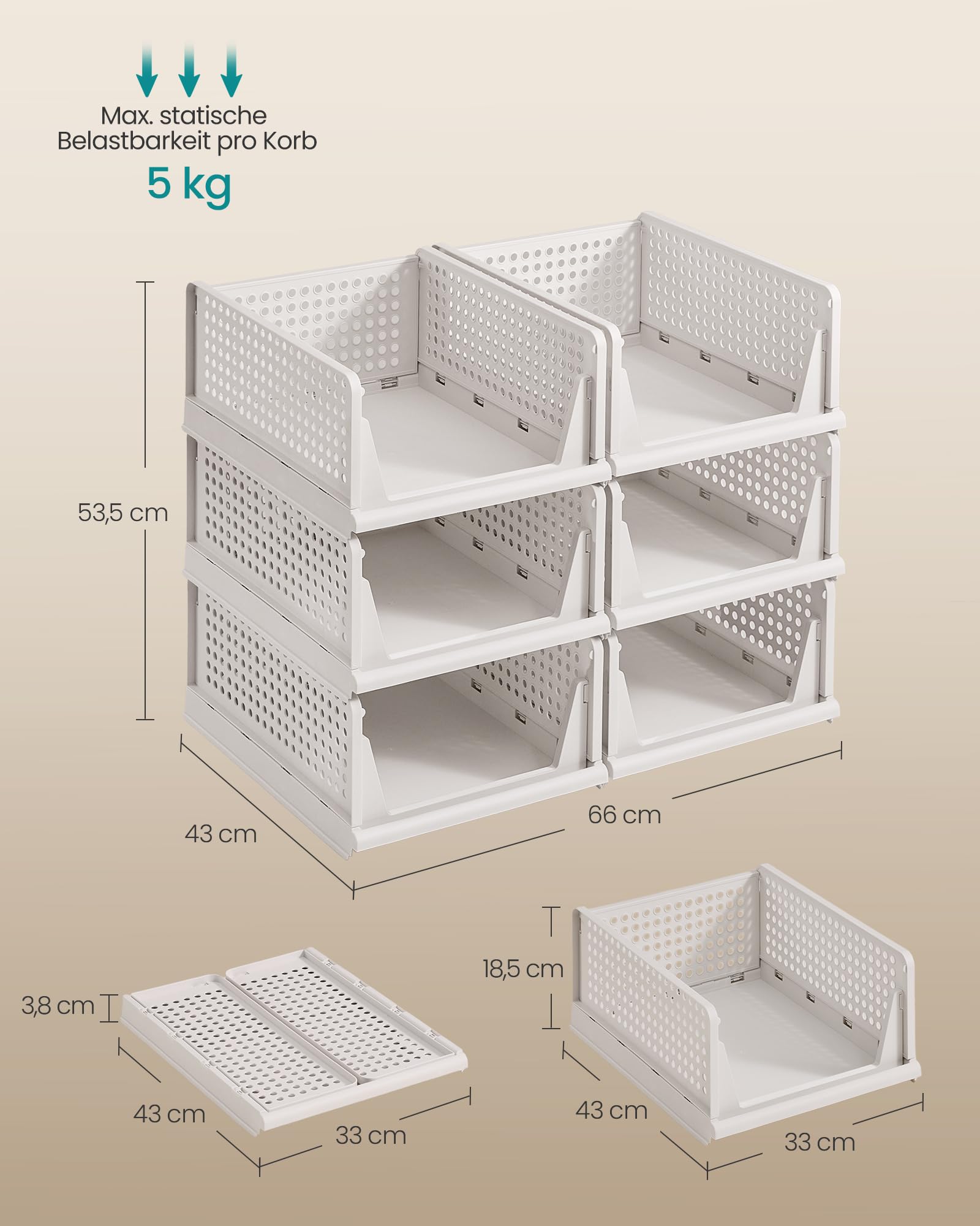 songmics-schrank-organizer-6er-set-klappboxen-stapelbar-ausziehbar image 4