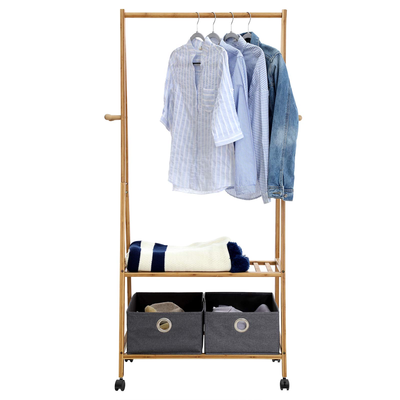 songmics-garderobenst-nder-mit-rollen-kleiderst-nder-bambus image 7