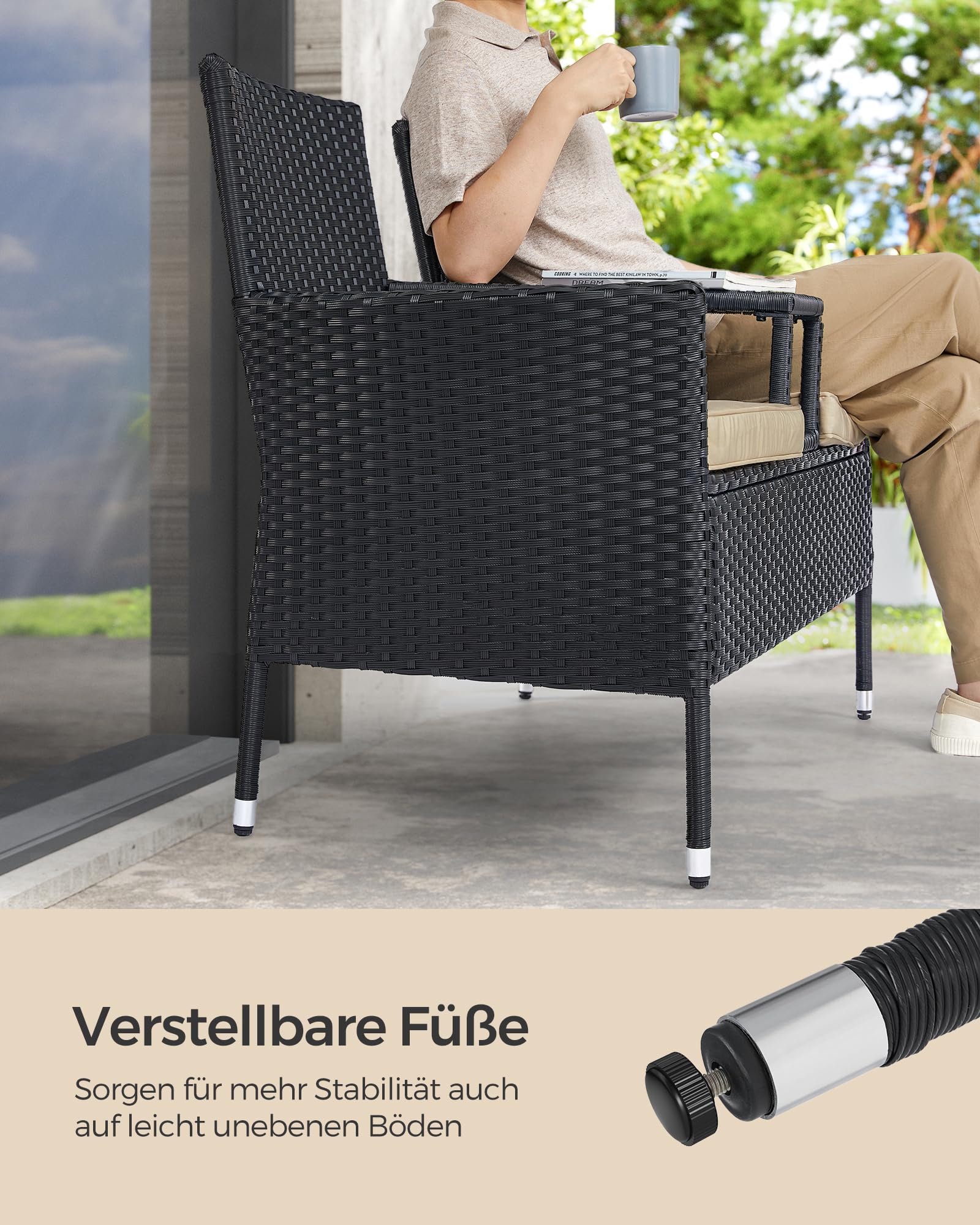 songmics-gartenbank-ggf022b02-2-in-1-sofa-mit-tisch-schwarz-taupe image 4